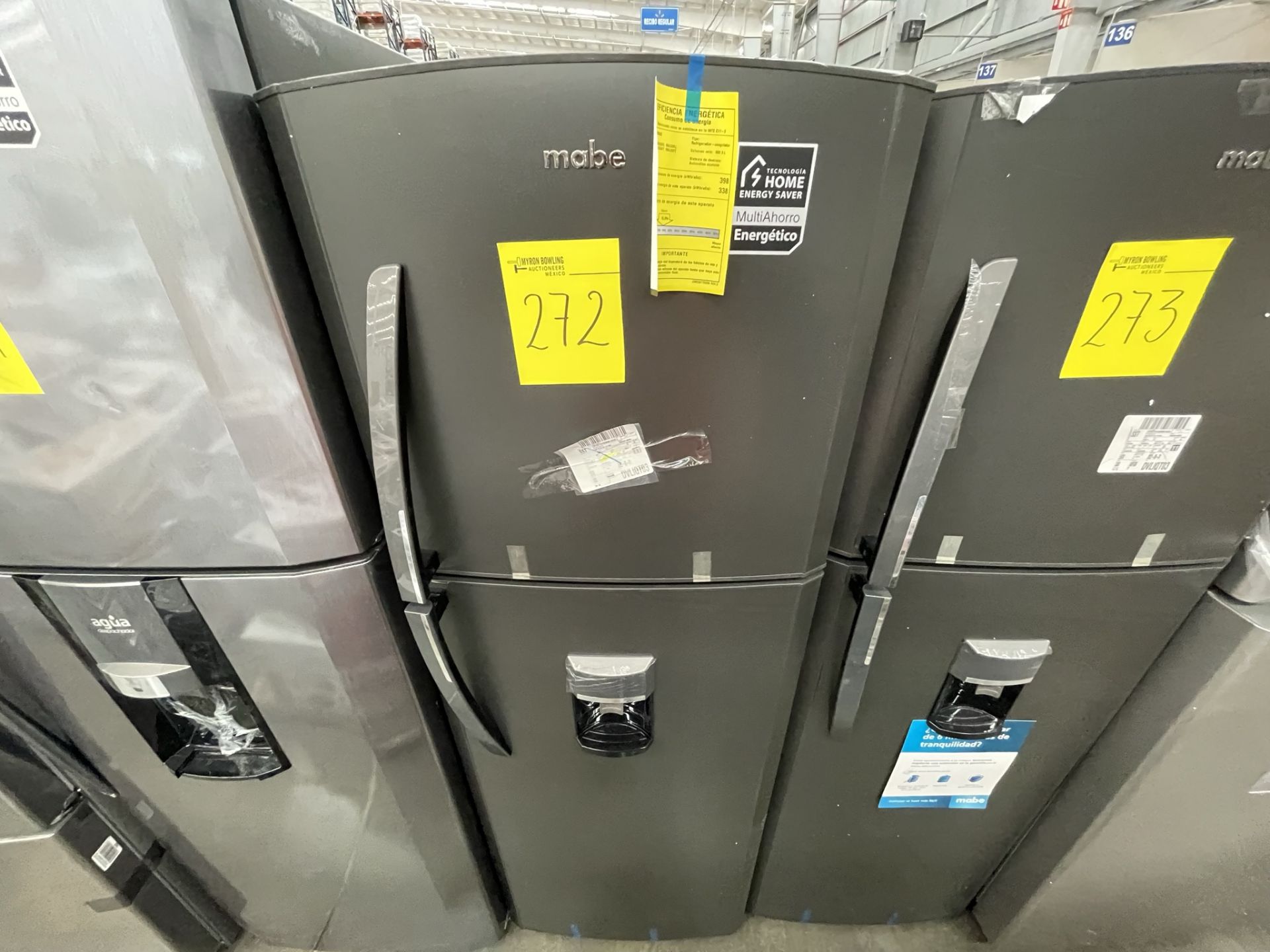 (EQUIPO NUEVO) 1 Refrigerador Con Dispensador De Agua Marca MABE, Modelo RMA300FJMRDA, Serie 2210P7 - Image 5 of 8