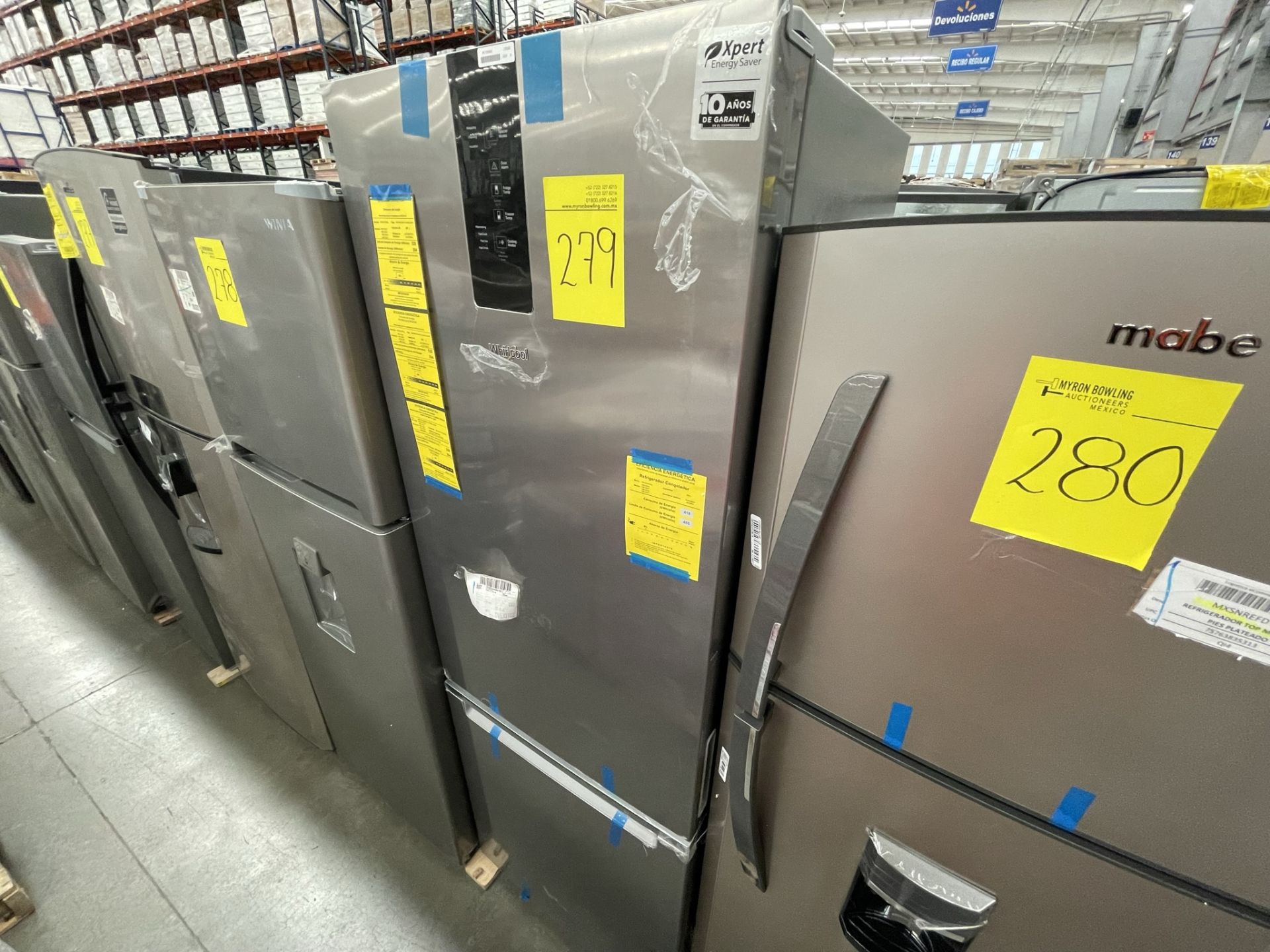 (EQUIPO NUEVO) 1 Refrigerador Marca WHIRPOOL, Modelo WB1332A, Serie WB1332A03, Color GRIS, LB-61189 - Image 3 of 8