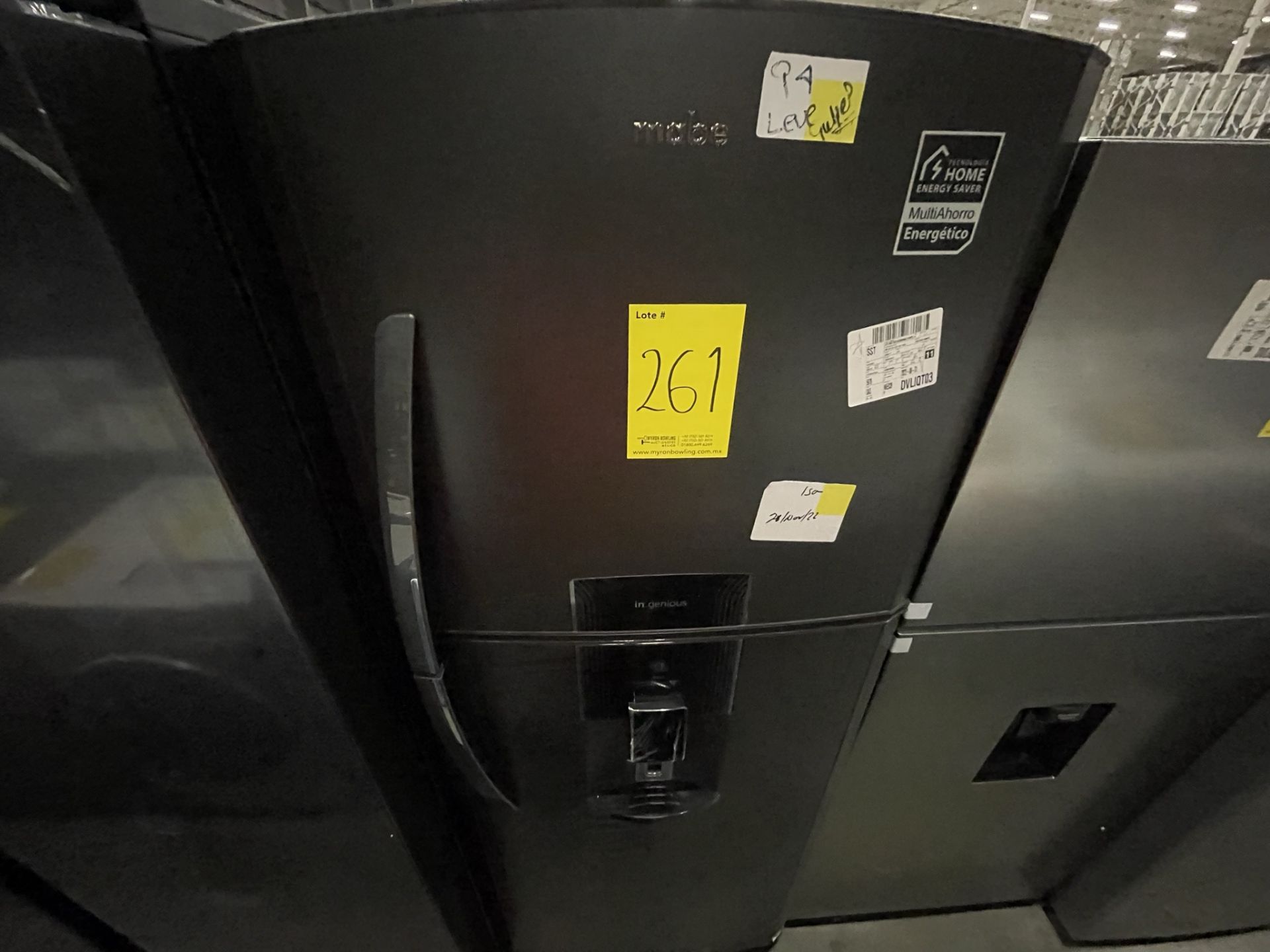 (EQUIPO NUEVO) 1 Refrigerador Con Dispensador De Agua Marca MABE, Modelo RME360FDMRDA, Serie 2210B8 - Image 5 of 8