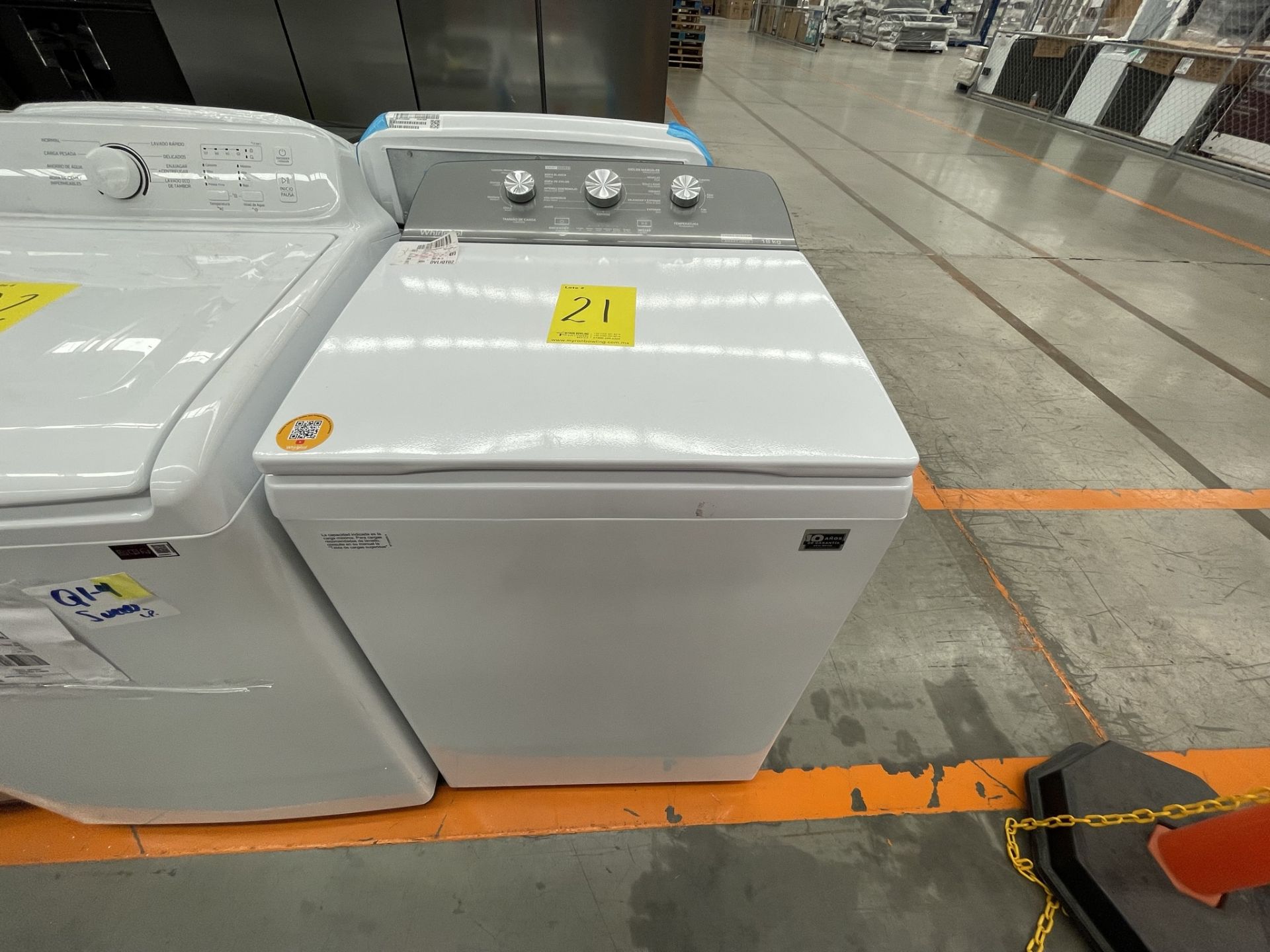 (EQUIPO NUEVO) 1 Lavadora De 18 Kg, Marca Whirlpool, Modelo 8MWTW1813MJM1, No De Serie HLB4439172,