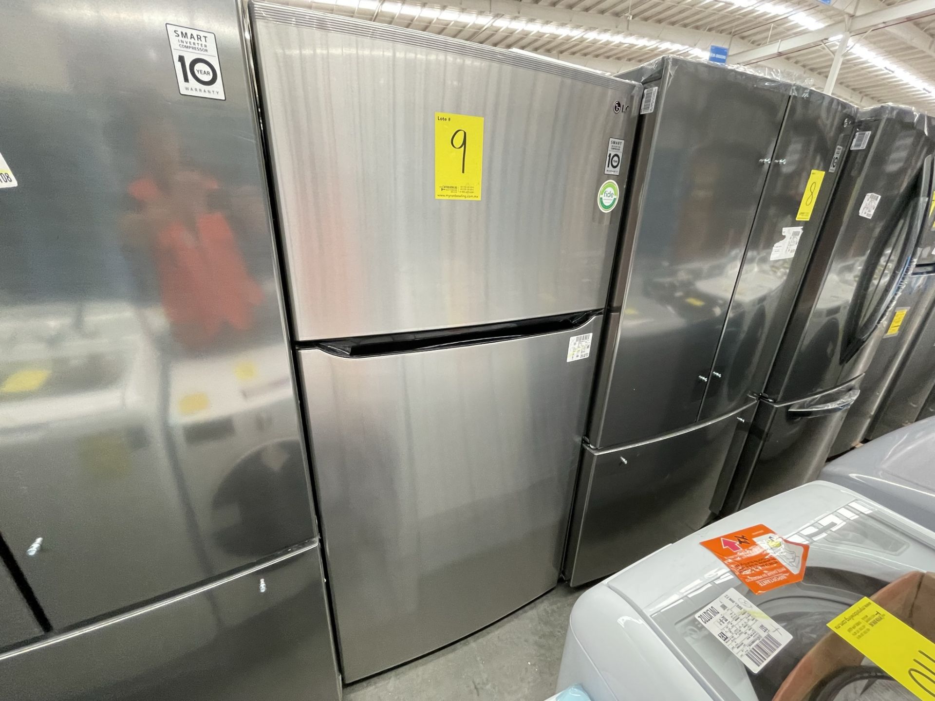 (EQUIPO NUEVO) 1 Refrigerador Marca LG, Modelo GT24BS, Serie V1C601, Color GRIS, LB-619781; (Nuevo, - Image 4 of 10