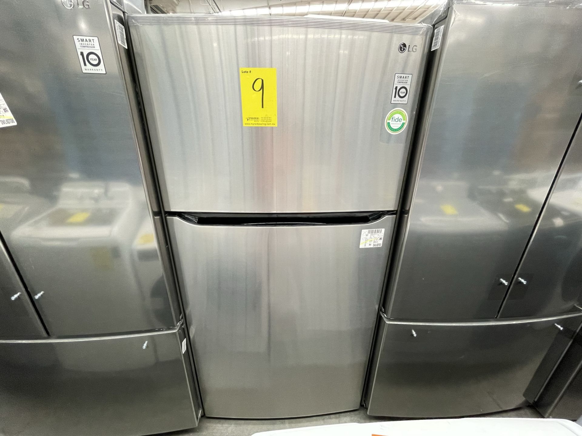 (EQUIPO NUEVO) 1 Refrigerador Marca LG, Modelo GT24BS, Serie V1C601, Color GRIS, LB-619781; (Nuevo,