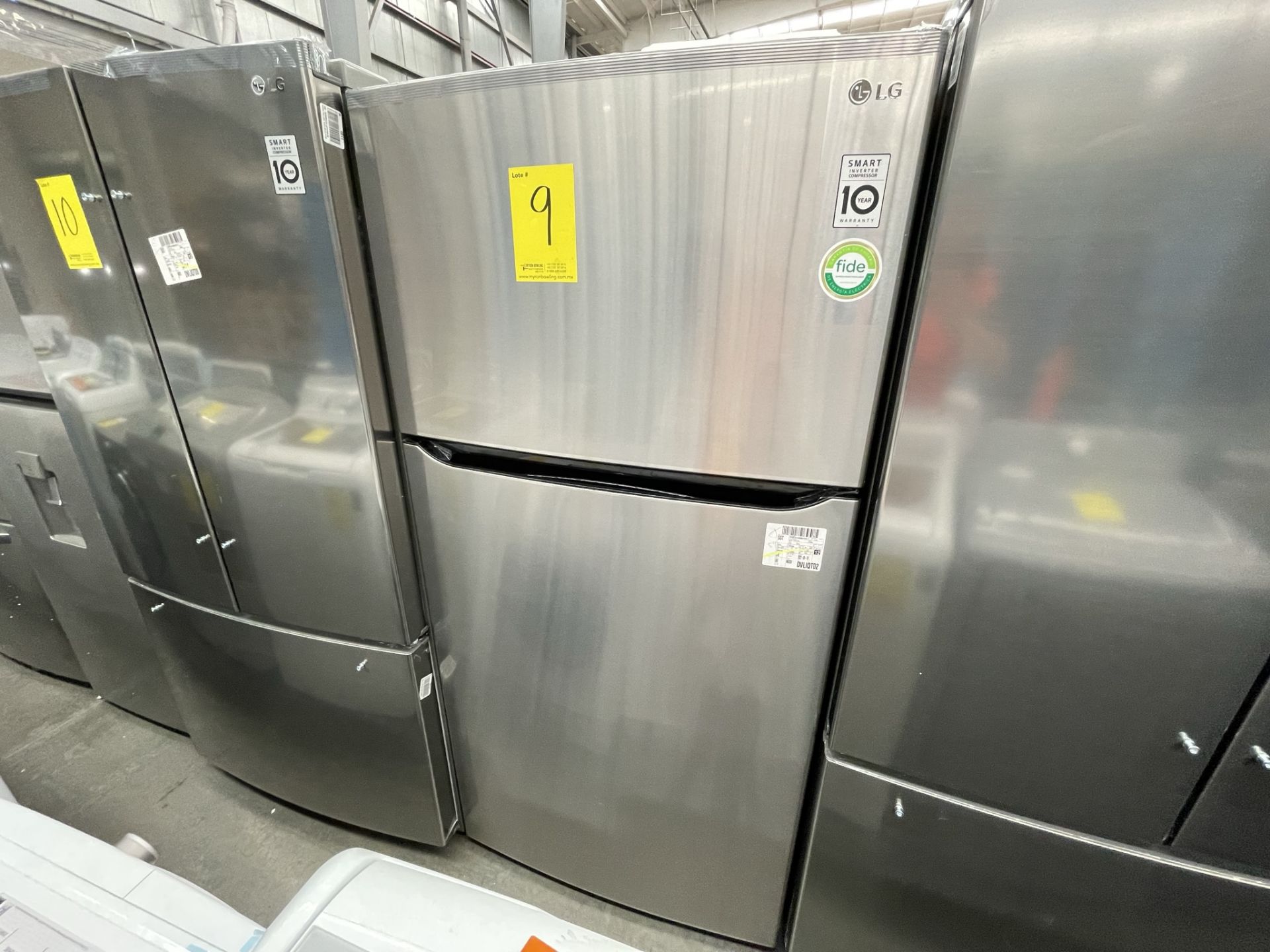 (EQUIPO NUEVO) 1 Refrigerador Marca LG, Modelo GT24BS, Serie V1C601, Color GRIS, LB-619781; (Nuevo, - Image 5 of 10