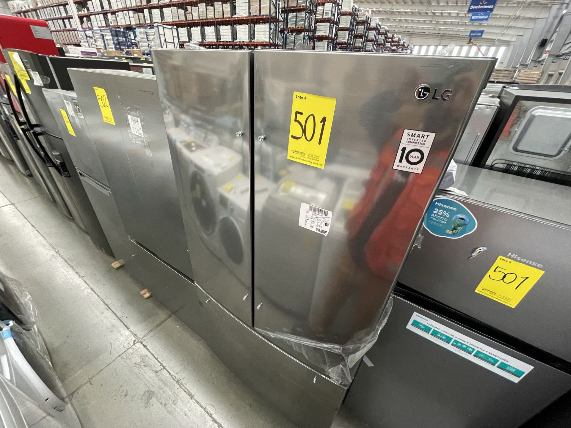 (EQUIPO NUEVO) Lote De 2 Refrigeradores Contiene: 1 Refrigerador Marca LG, Modelo GM29BP, Serie208M - Image 3 of 16