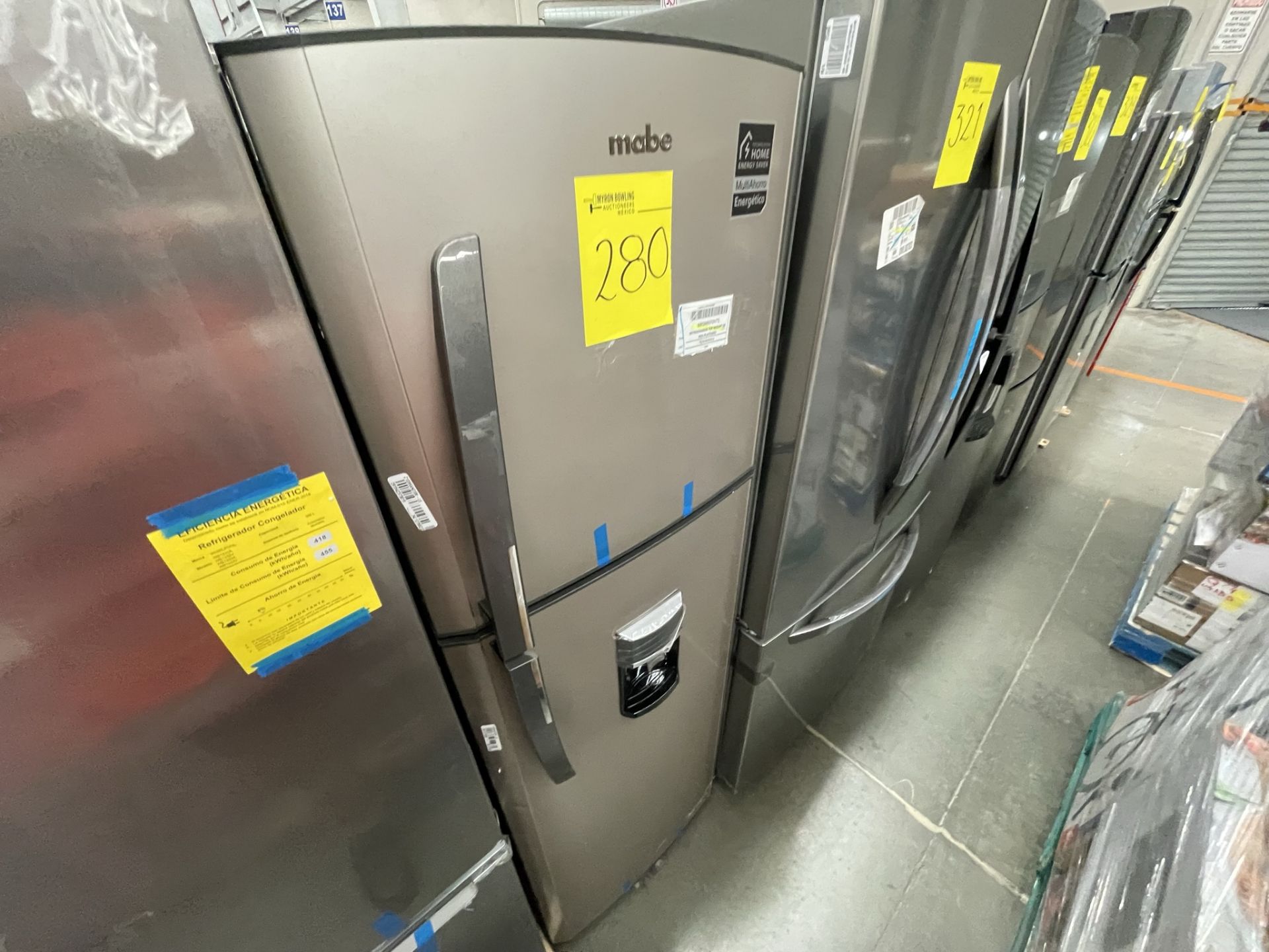 (EQUIPO NUEVO) 1 Refrigerador Con Dispensador De Agua Marca MABE, Modelo RMA250FYMRSA, Serie 2209B6 - Image 6 of 8
