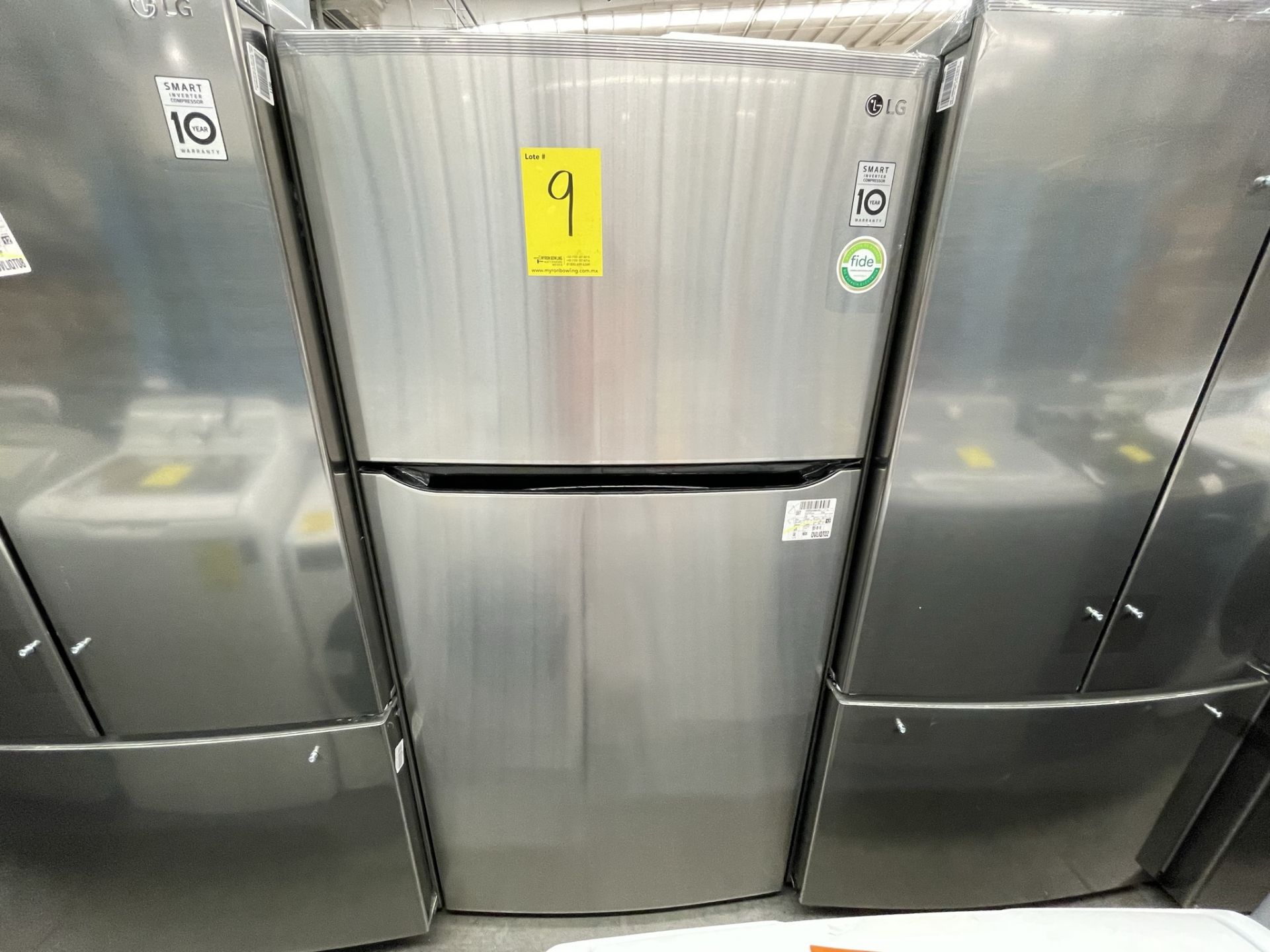 (EQUIPO NUEVO) 1 Refrigerador Marca LG, Modelo GT24BS, Serie V1C601, Color GRIS, LB-619781; (Nuevo, - Image 2 of 10