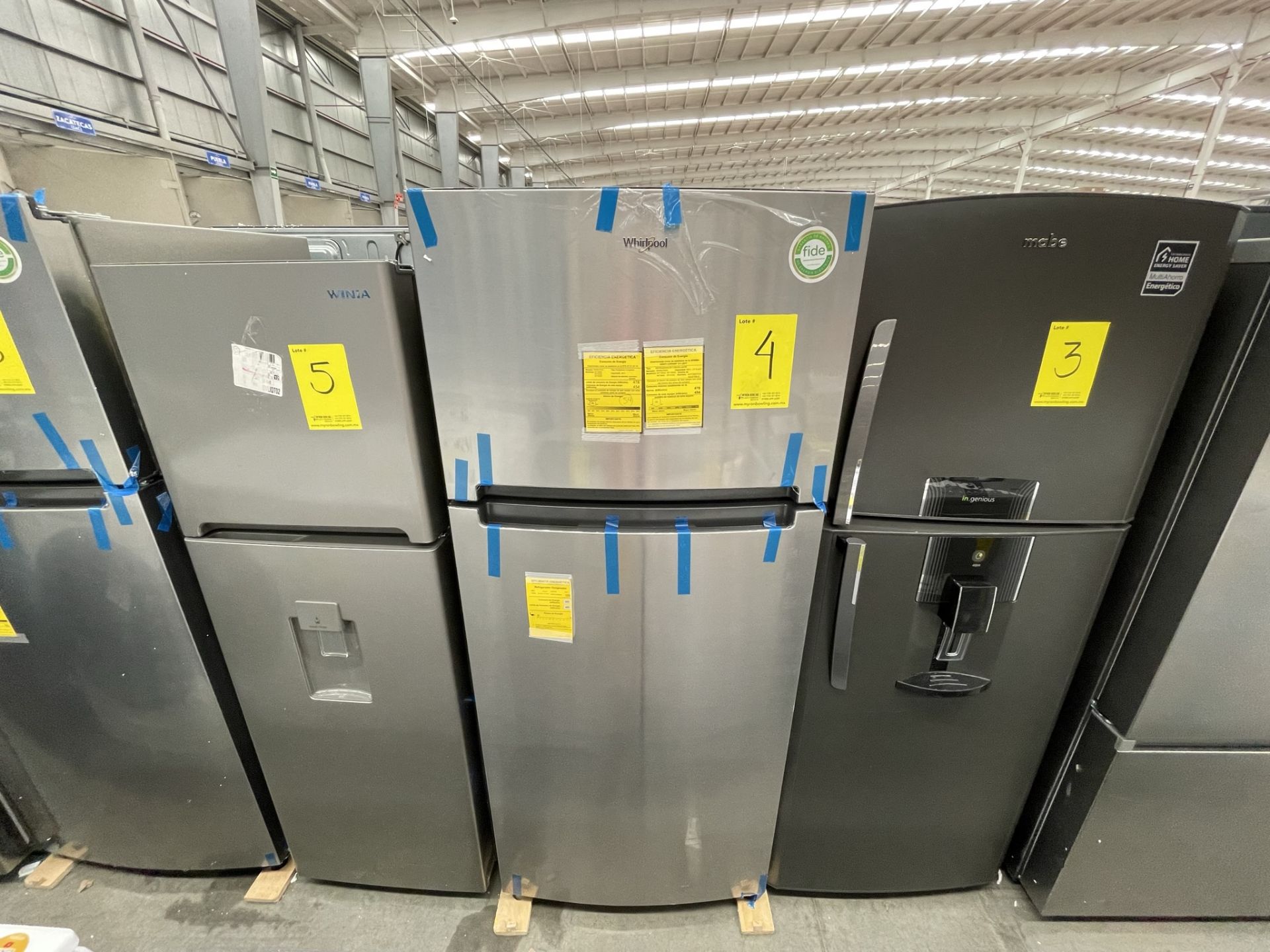 (EQUIPO NUEVO) 1 Refrigerador Marca WHIRLPOOL, Modelo WT1818A, Serie VSB3056597, Color GRIS, LB-621