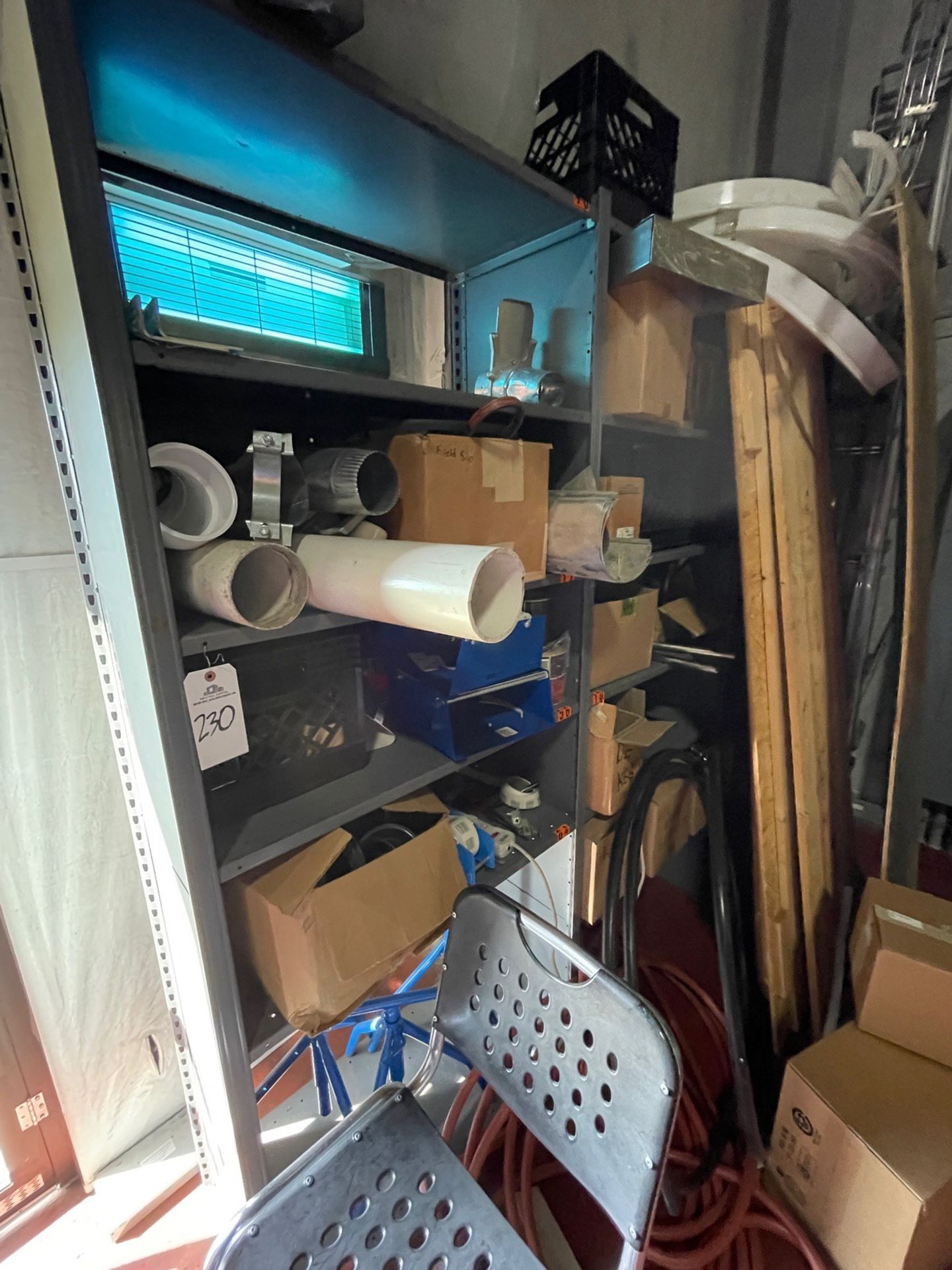 Section of Parts Shelves (includes items on shelf and shelving unit), - Subj to Bulk | Rig Fee $400