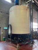 Spent Grain Mixing Tank on Rice Lake Load Cells, Approx. 10'6" Diameter and 19'6" Height, Roper Xeri