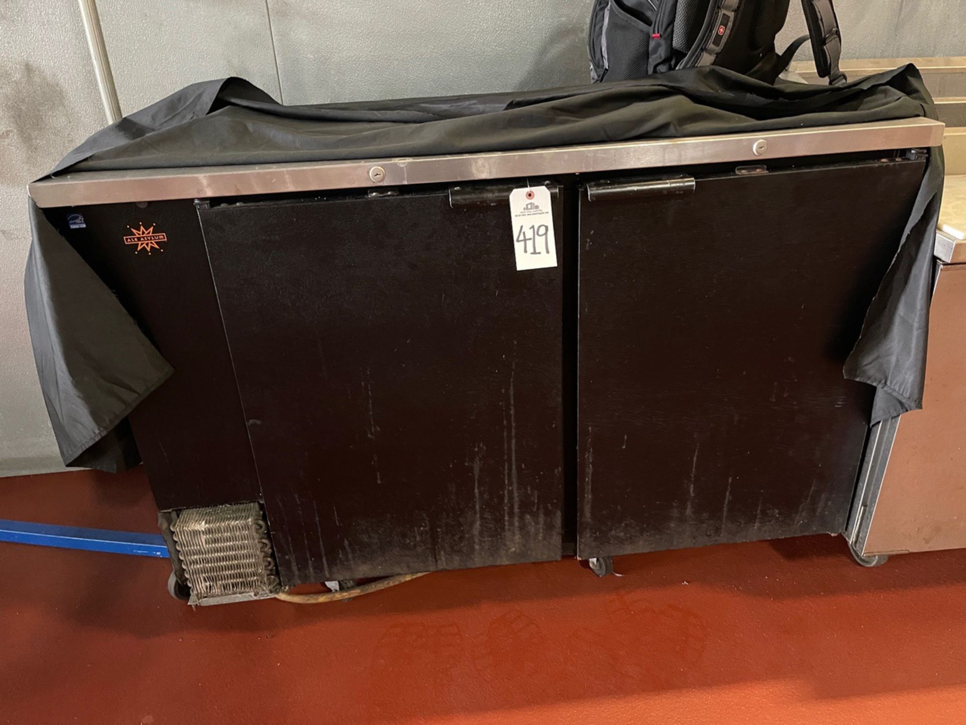 Beverage Air 2 Door Bar Cooler with Stainless Steel Worktop, Approx. 29" x 5' x 41" | Rig Fee $150