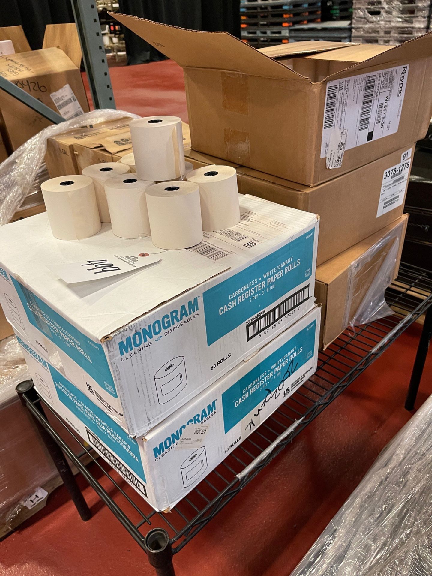 Lot of Cases of Thermal Printer Paper | Rig Fee $25