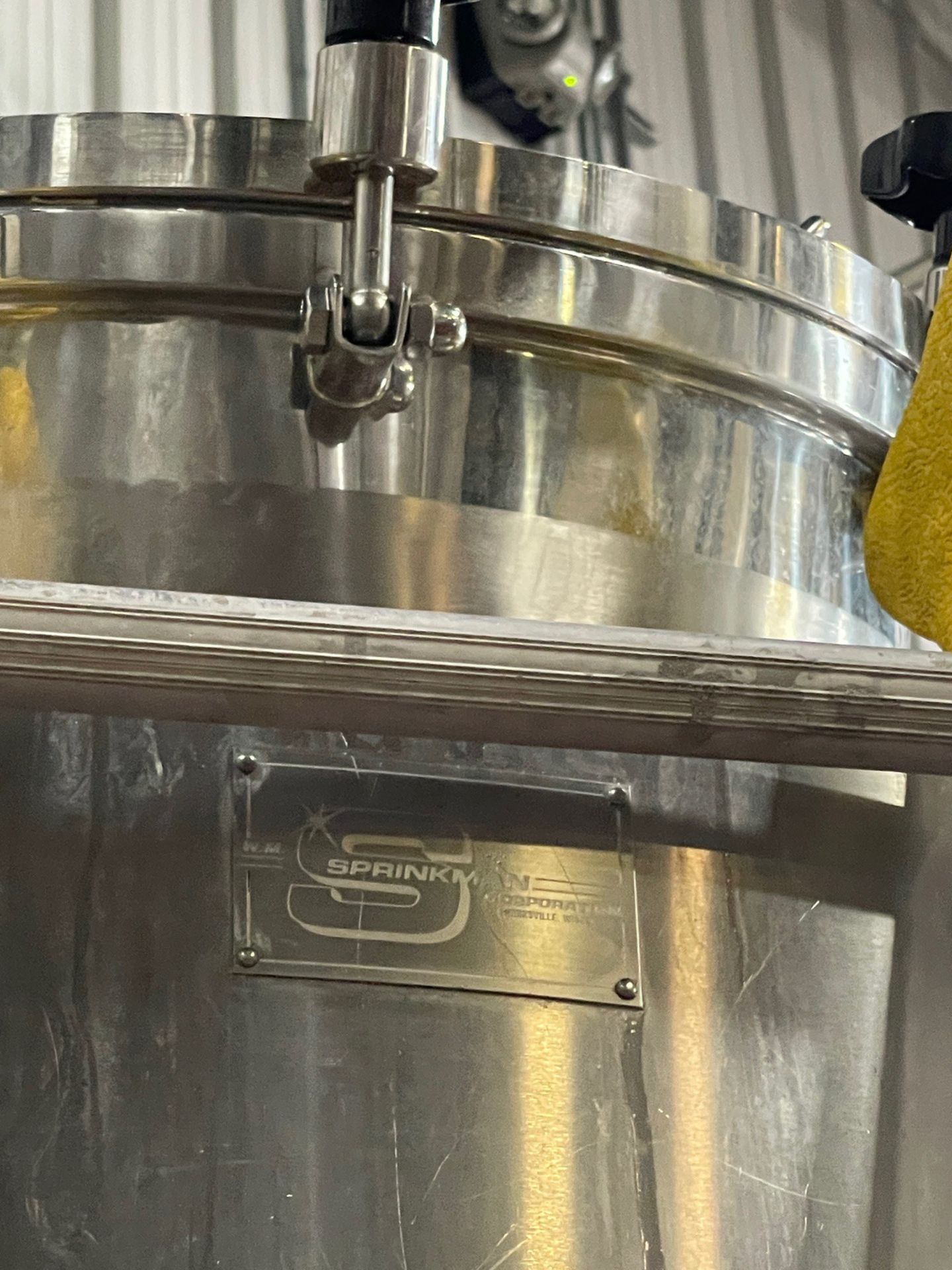 Sprinkman 500 Gal Stainless Steel Fermenter, Glycol Jacketed, Cone Bottom, Atmosphe | Rig Fee $1200 - Image 5 of 17