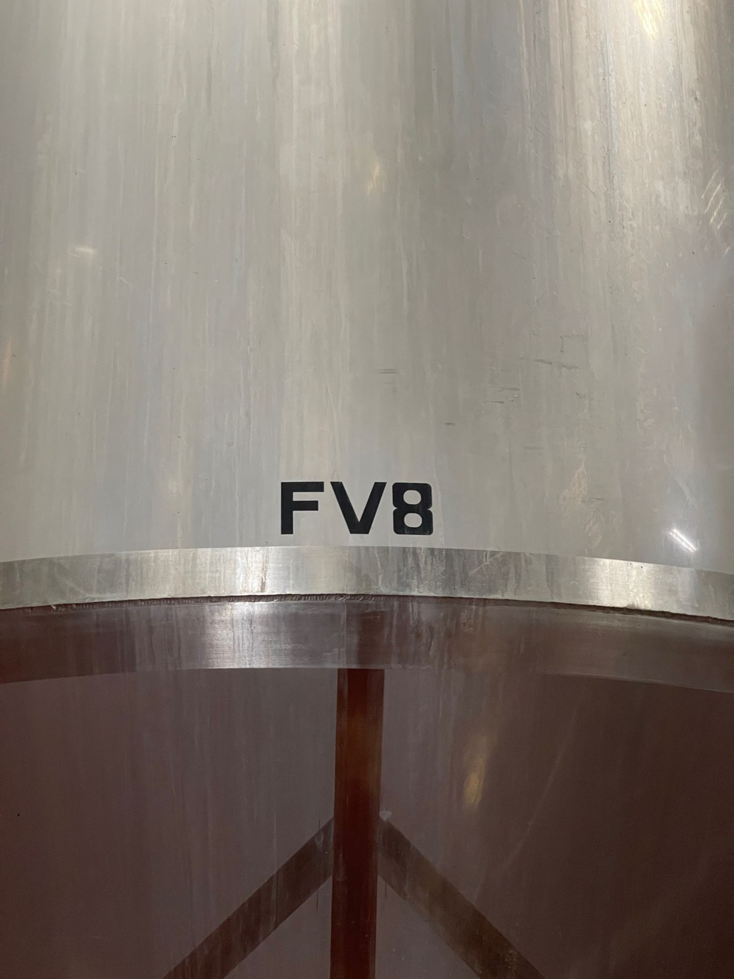 2012 Quality Tank 100 BBL Stainless Steel Fermenter, Glycol Jacketed, Cone Bottom, | Rig Fee $2500 - Image 4 of 11