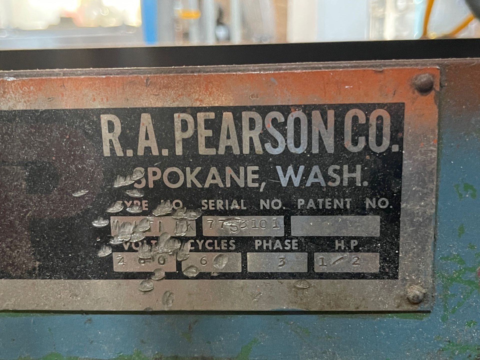 R.A. Pearson Case Stuffer with 0.5 HP Motor, S/N 7753101 | Rig Fee $300 - Image 3 of 11