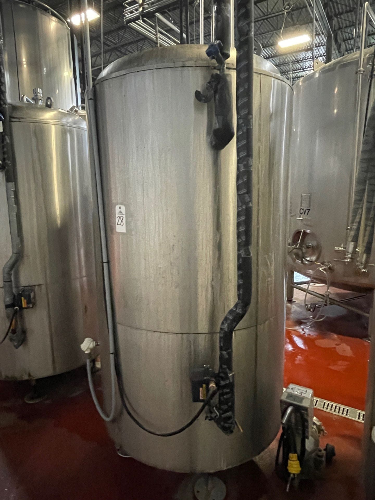 Sprinkman 500 Gal Stainless Steel Holding Tank, Glycol Jacketed, Flat Bottom, Atmos | Rig Fee $600 - Image 5 of 7