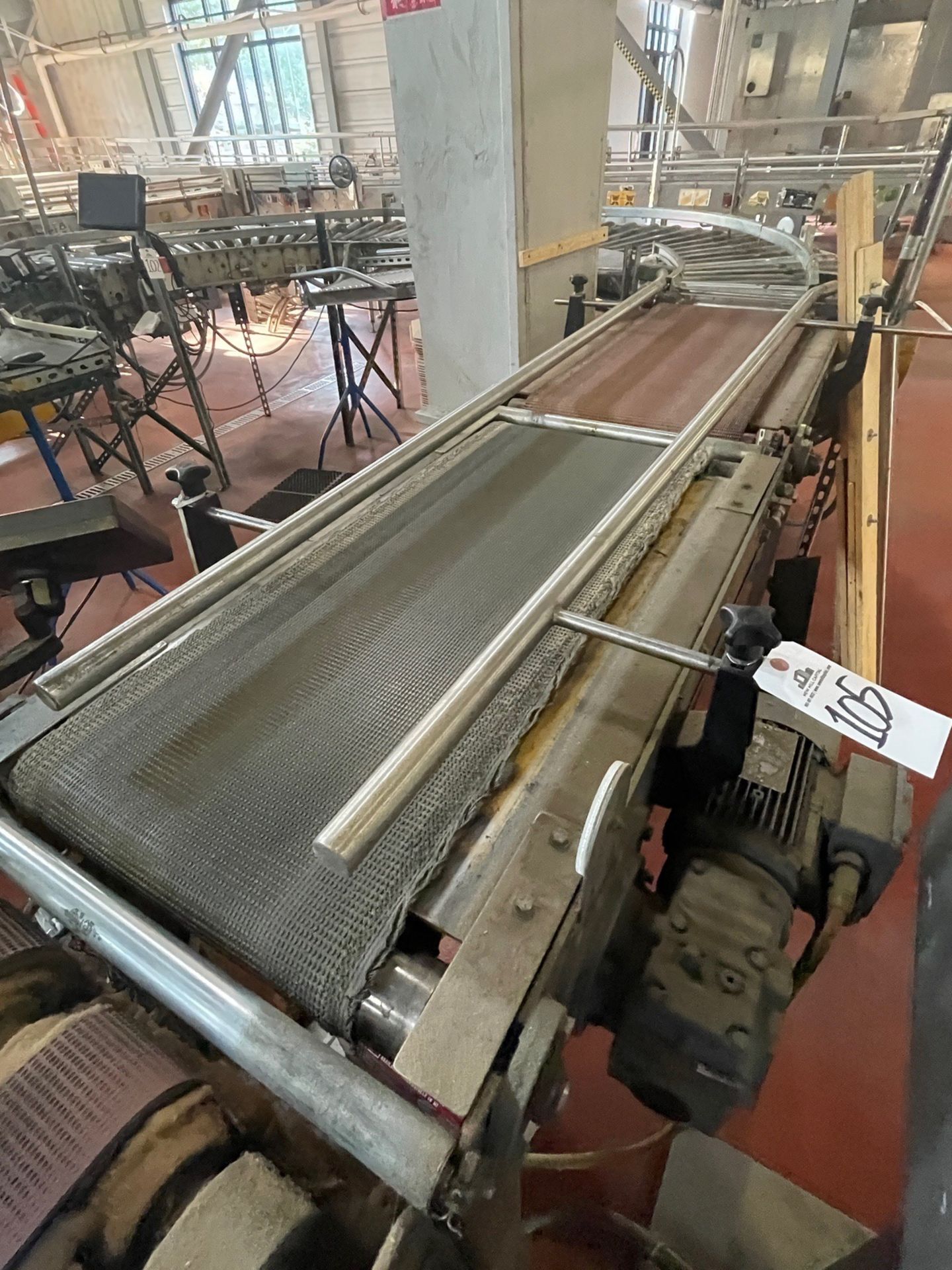 Belt Conveyor with 0.75 HP Sew Motor, Approx. 6'8" x 15" | Rig Fee $150