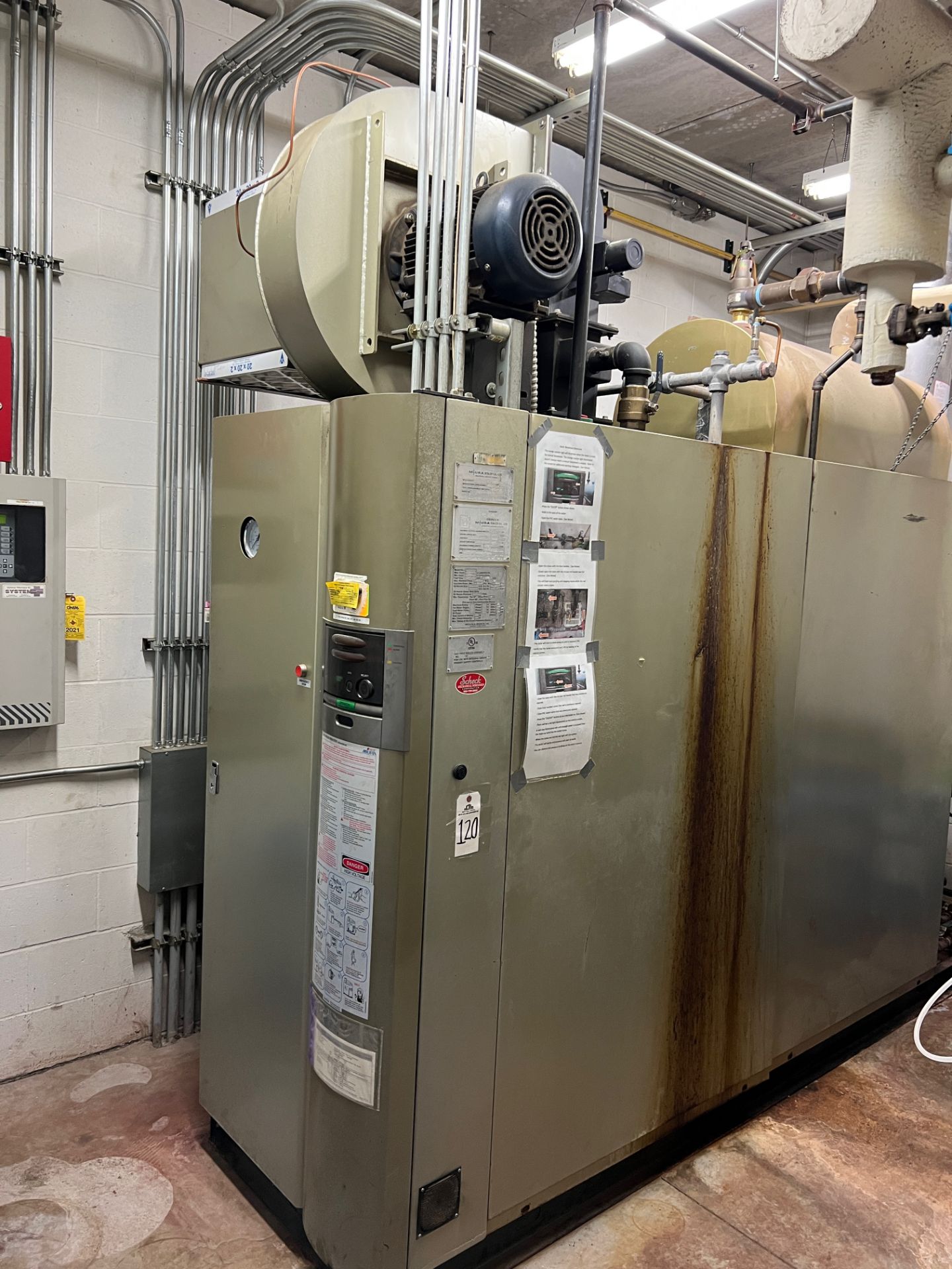 2012 Muira LX-100 Boiler, 3520 LB/HR Maximum Steaming Capacity, 42,000 BTU, Approx. | Rig Fee $1500