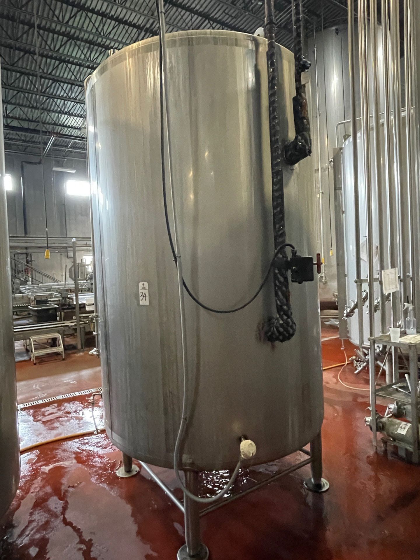 2007 Sprinkman 1250 Gal Stainless Steel Brite Tank, Glycol Jacketed, Rounded Bottom | Rig Fee $1500 - Image 9 of 9