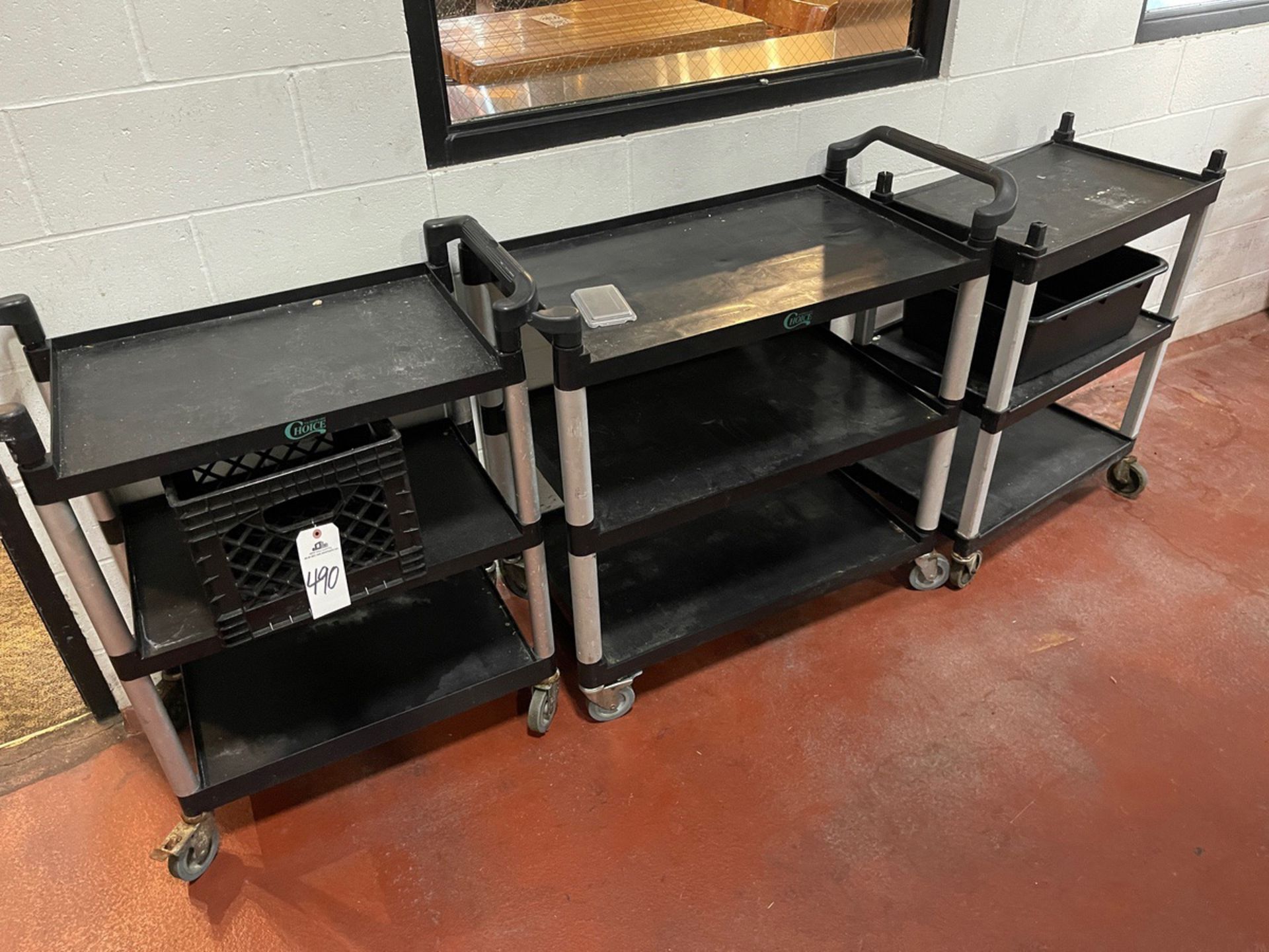 Lot of (3) Utility Carts | Rig Fee $25