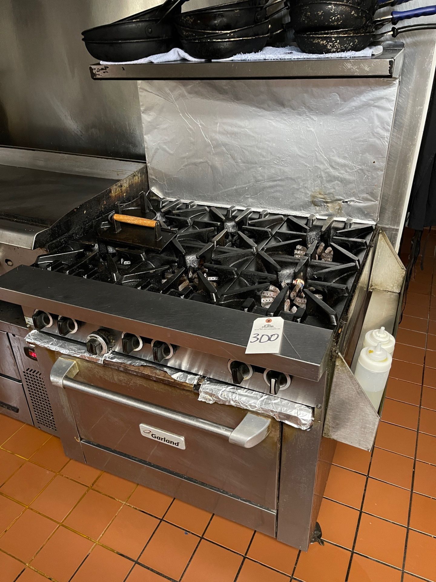 Garland 6 Burner Gas Range with Oven | Rig Fee $250