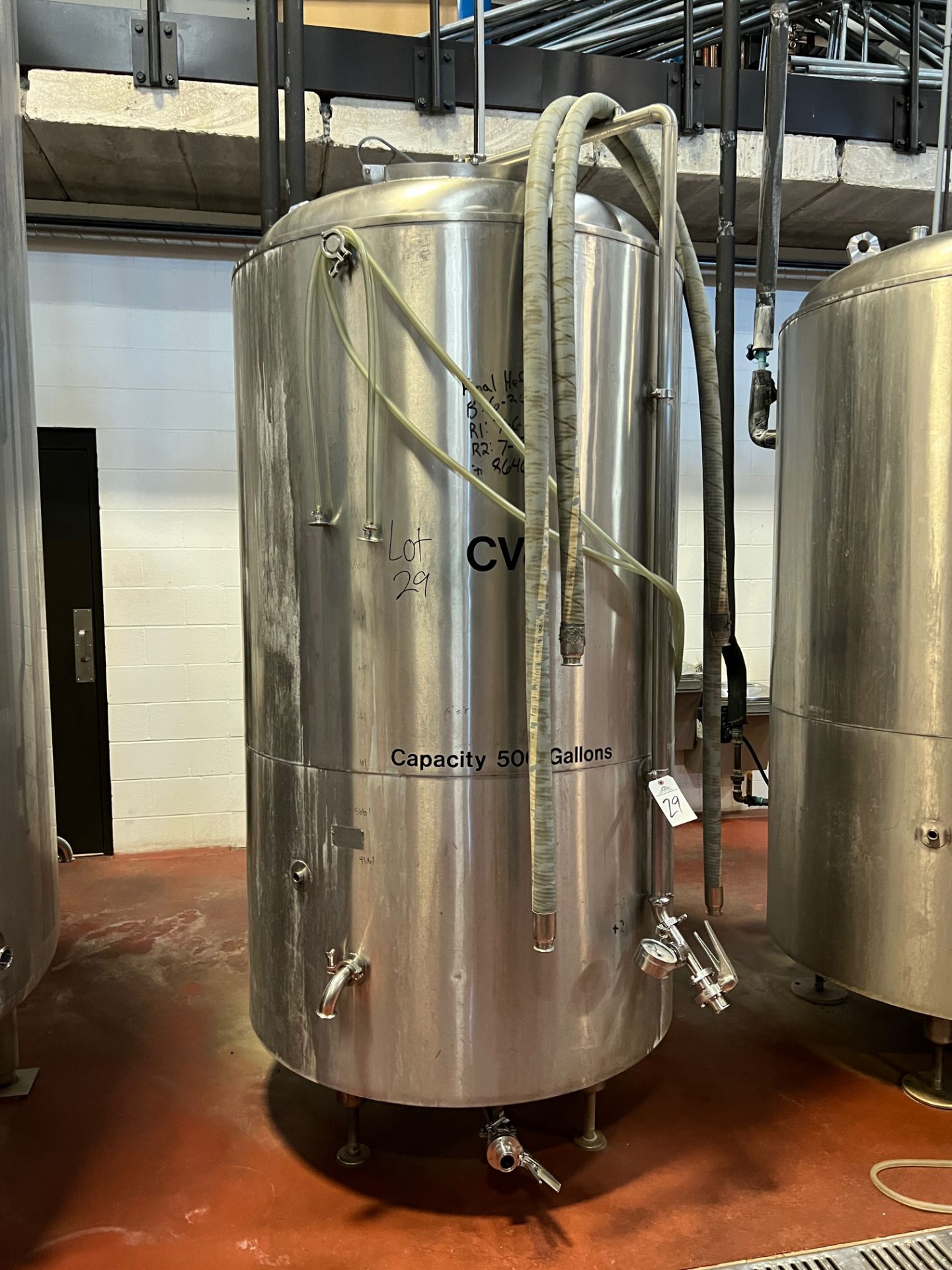 Sprinkman 500 Gal Stainless Steel Holding Tank, Glycol Jacketed, Flat Bottom, Atmos | Rig Fee $600