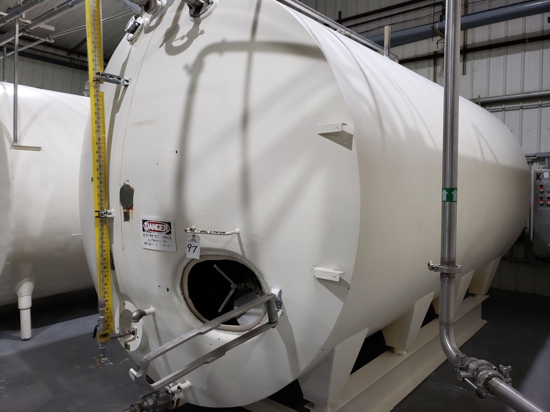 Cherry Burrell 5,600 Gallon Horizontal Stainless Steel Storage Tank, M# DHP | Rig Fee: $2200