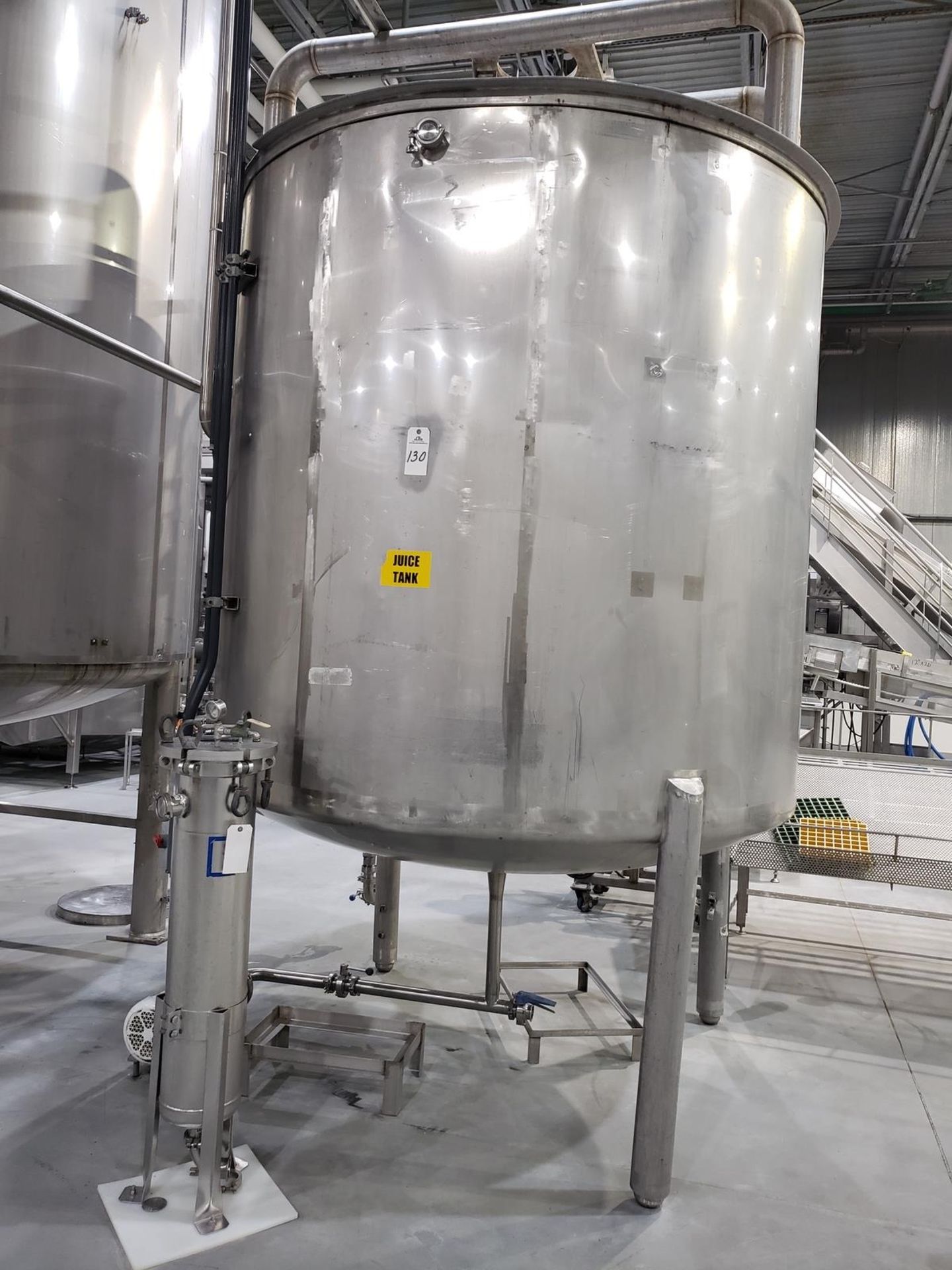 1,800 Gallon Stainless Steel Storage Tank | Rig Fee: $1000