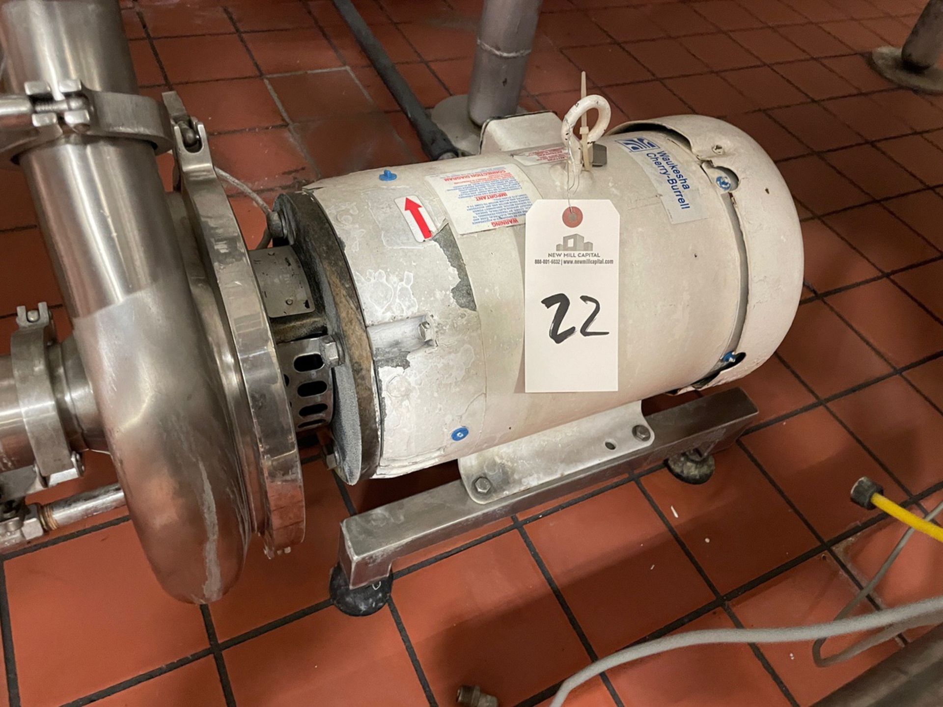 Waukesha Cherry Burrell Centrifugal Pump, 7.5 HP, Model 2085, S/N: 324835-03 | Rig Fee: $150