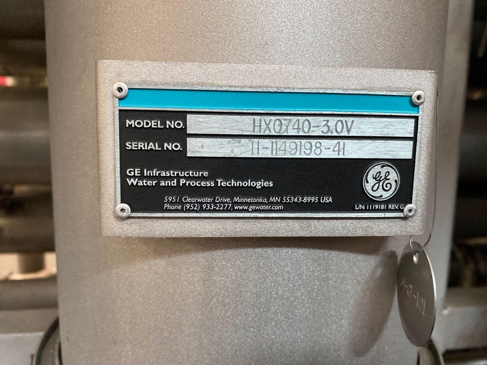 2011 GE Process UF Reverse Osmosis System, Model UF/RO BEV-400 SS, 400 GPM Permeate | Rig Fee: $4250 - Image 12 of 13