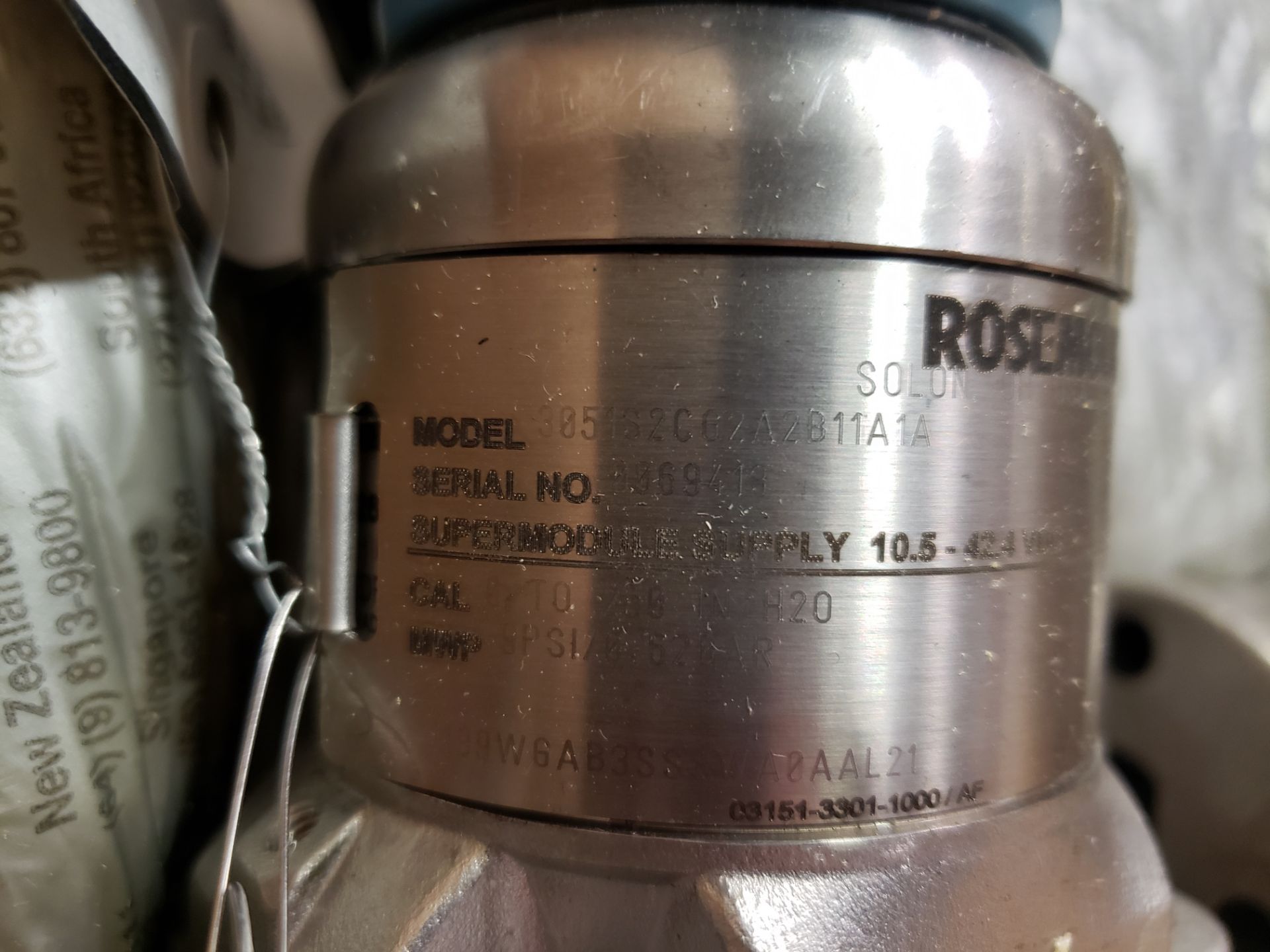 Lot of (2) Rosemount Tank Sensors | Rig Fee: $25 - Image 3 of 3