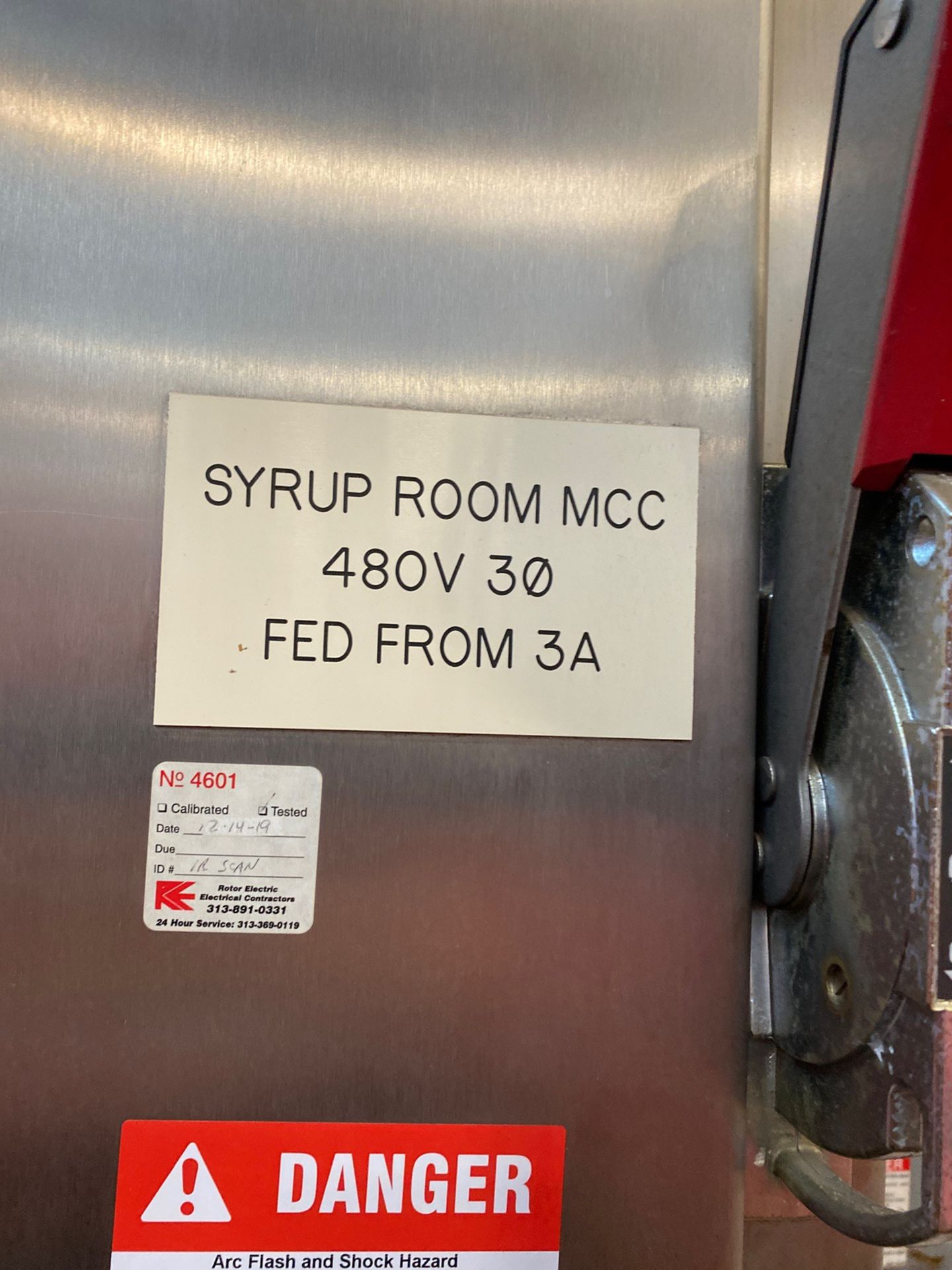 Stainless Steel Control Enclosure, Syrup Room MCC | Rig Fee: $350 - Image 2 of 2