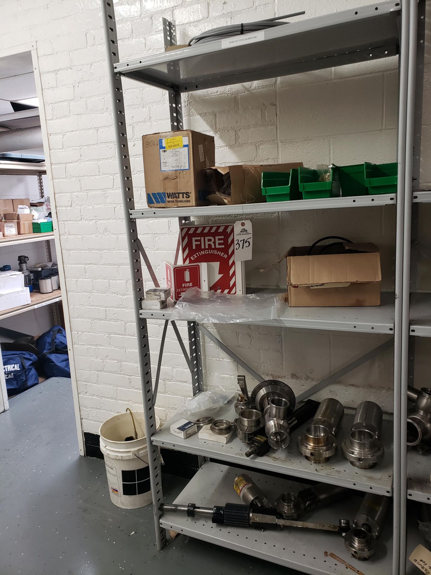 Contents of Storage Shelf Section, Spare Parts | Rig Fee: $50