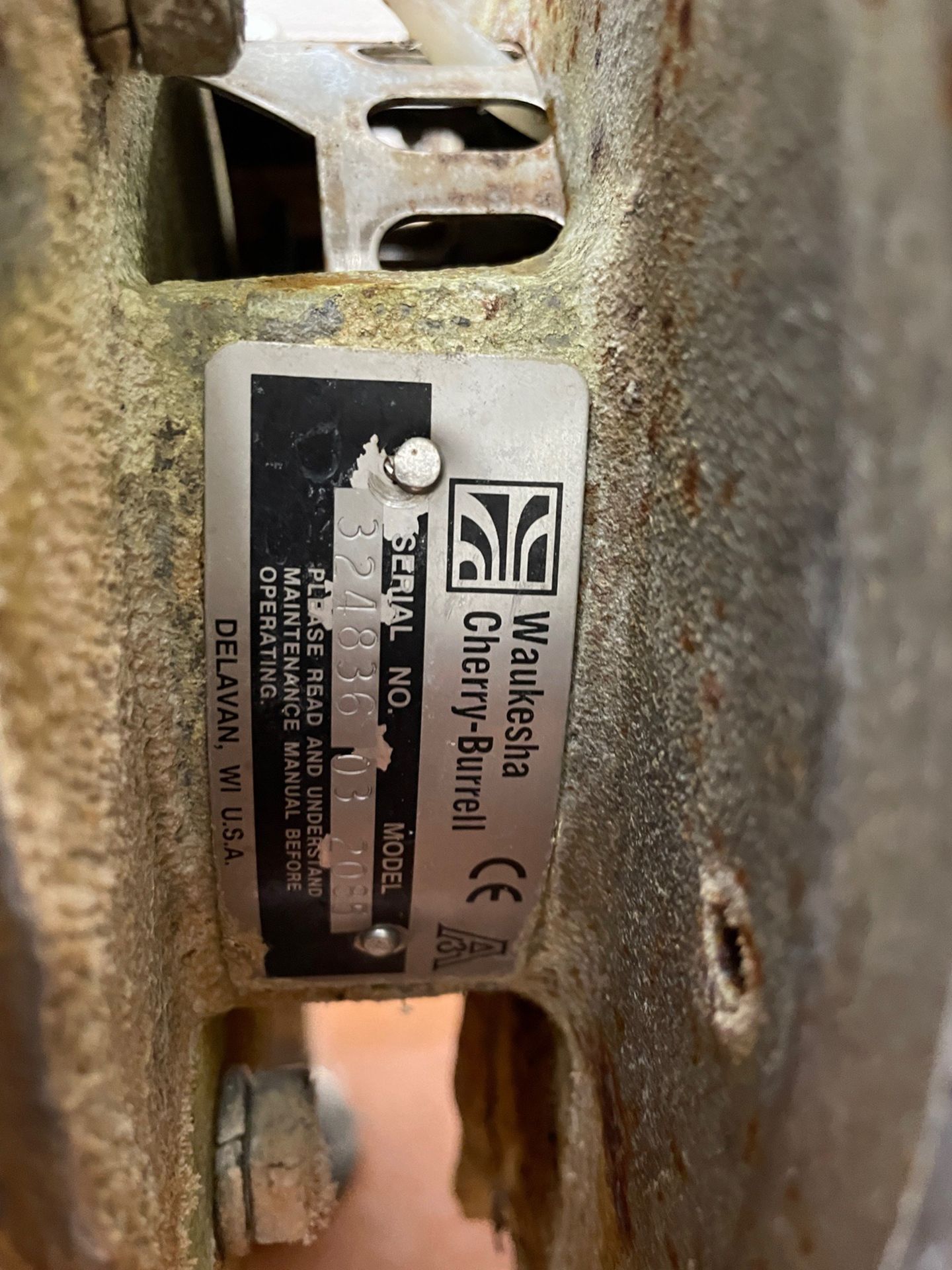 Waukesha Cherry Burrell Centrifugal Pump, 7.5 HP, Model 2085, S/N: 324836-03 | Rig Fee: $150 - Image 2 of 3