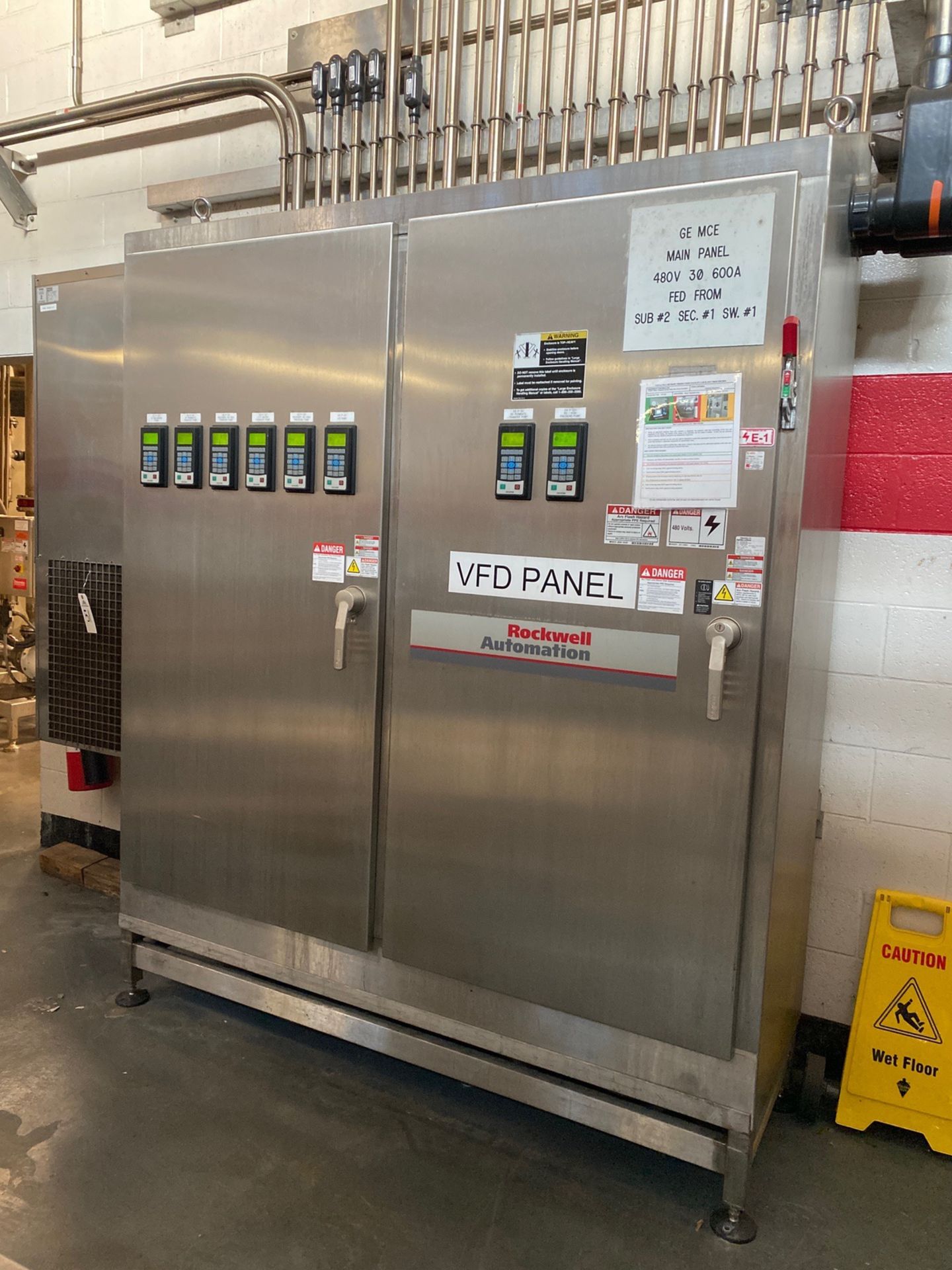 Rockwell Automation VFD Panel, Stainless Steel Enclosure | Rig Fee: $350