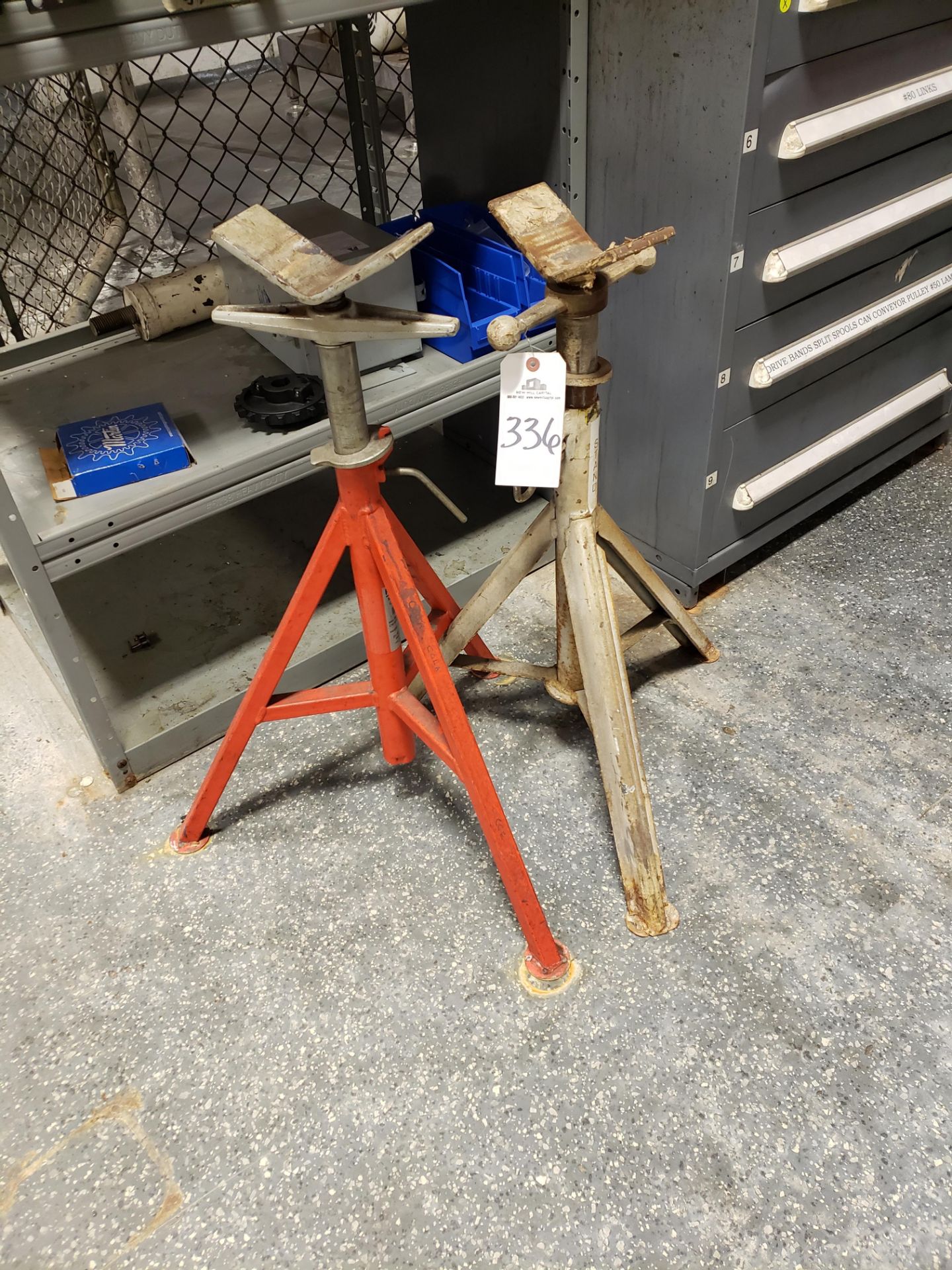 Lot of (2) Material Stands | Rig Fee: $25