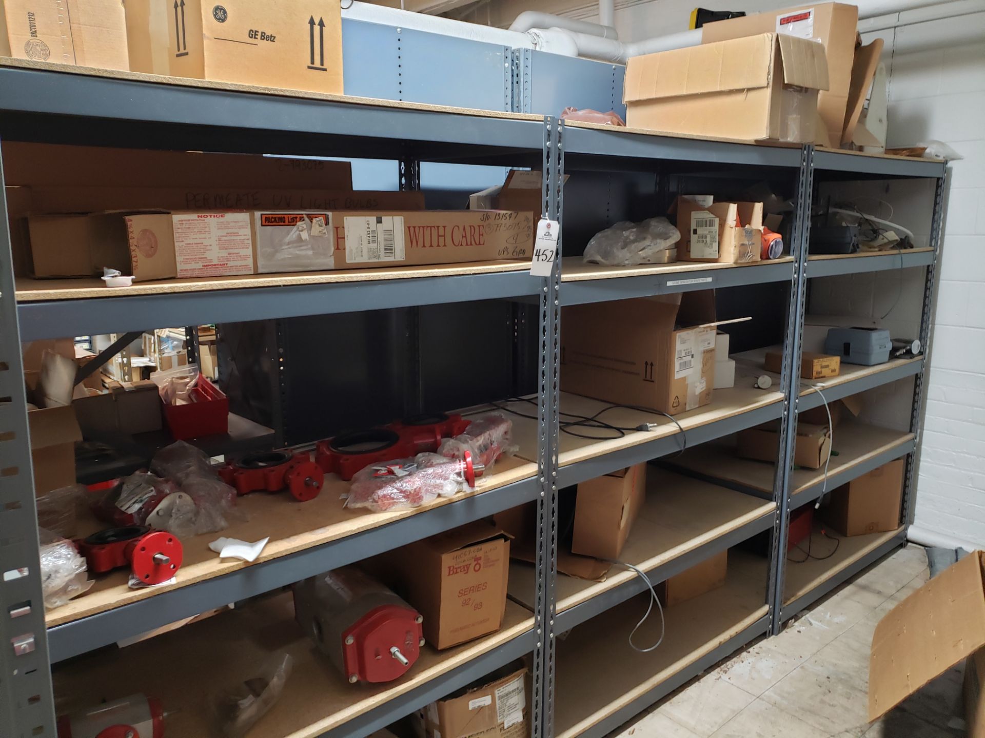 Contents of Storage Shelves and Spare Parts (Tagged as Lots 452 - 458), Lot 452: Con | Rig Fee: $300