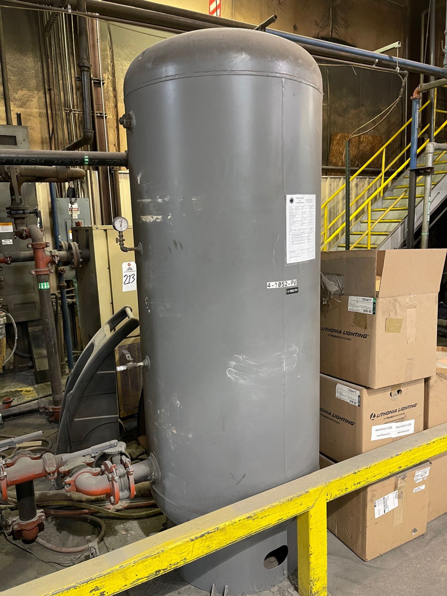 Compressed Air Tank , Approx. 3' x 102" | Rig Fee $150