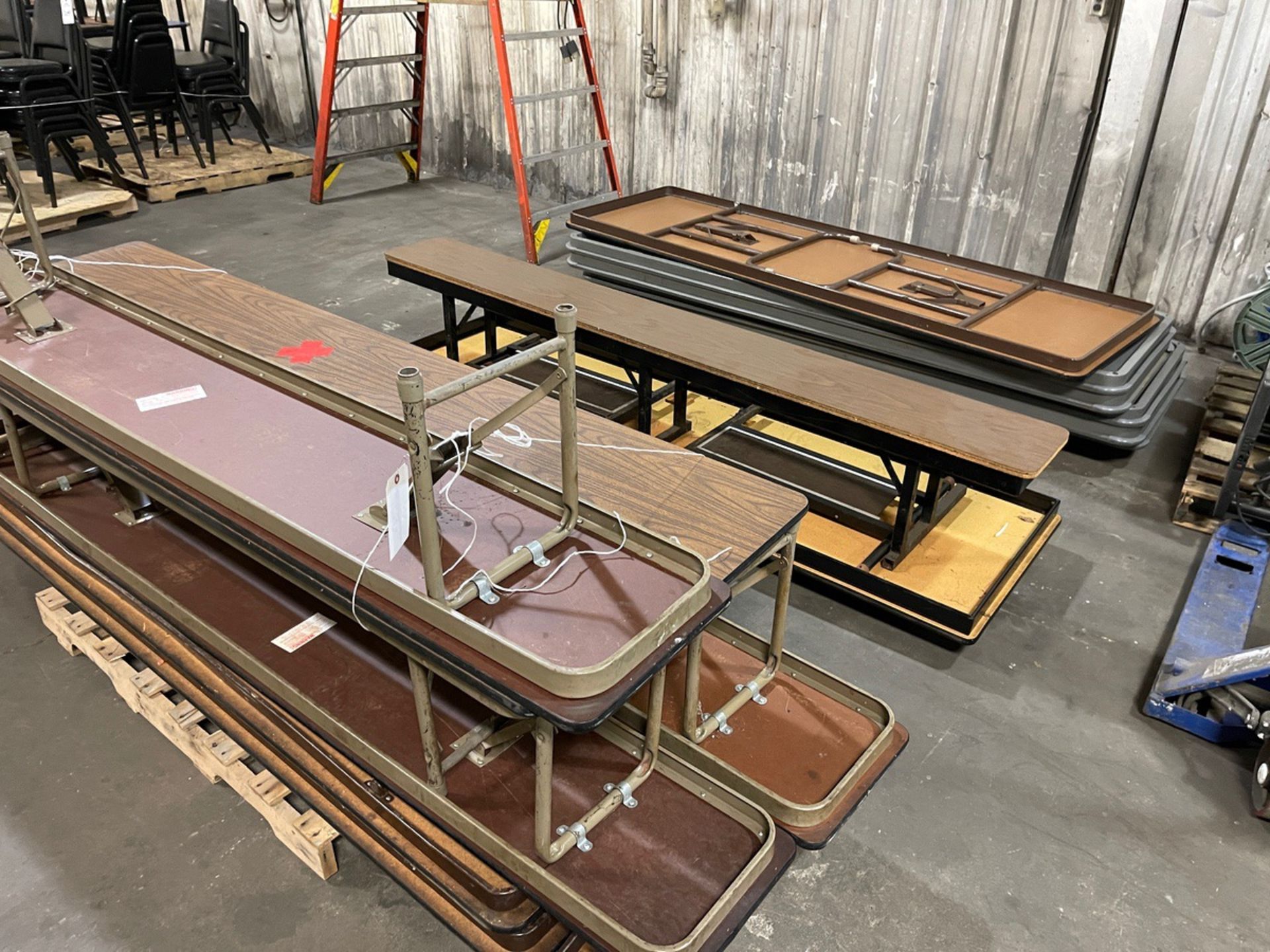 Lot of Folding Tables and Benches | Rig Fee $100