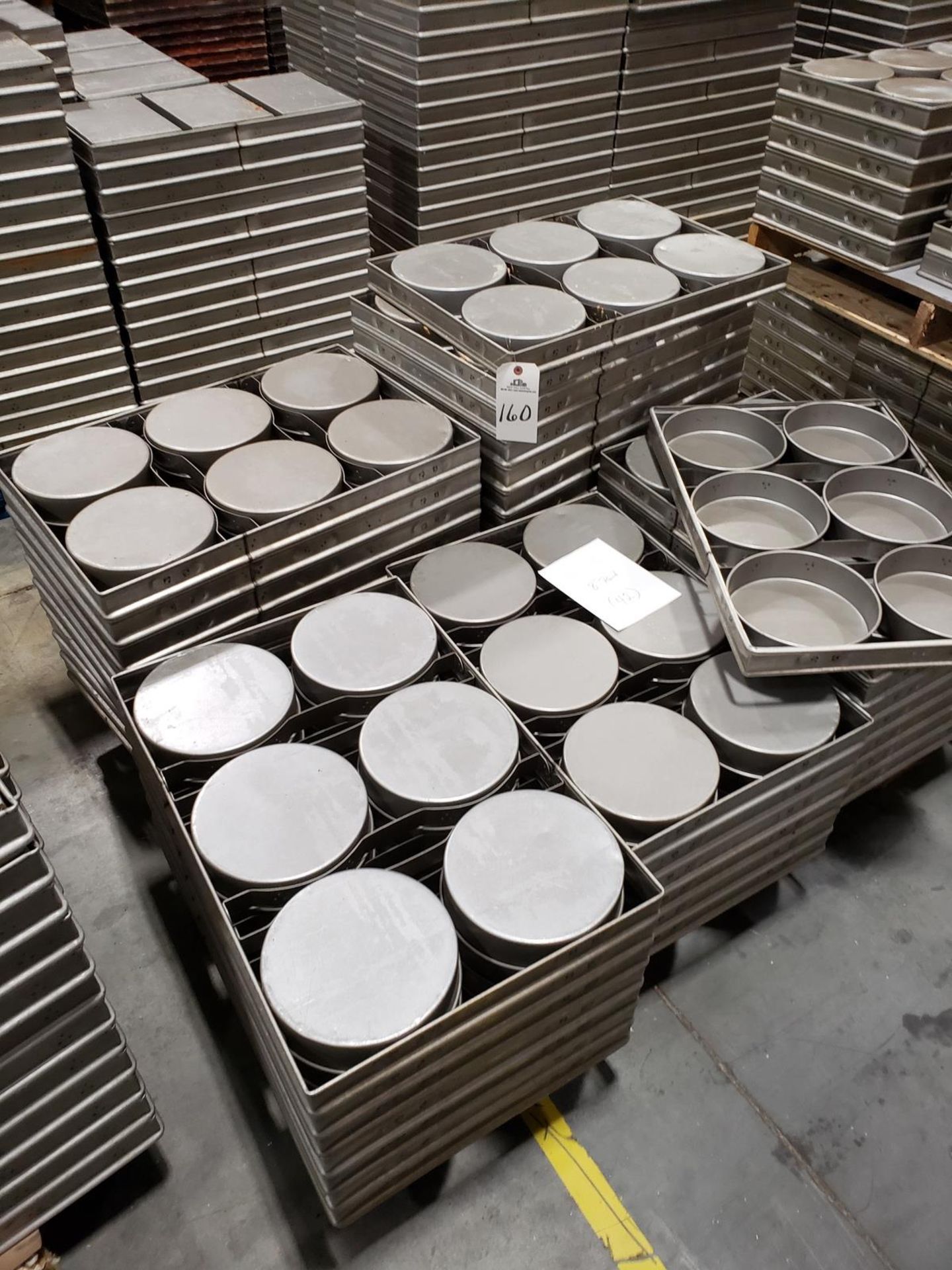 Lot of Approx. (42) Six Strap Round Cake Pan, 8" ID x 2" D | Rig Fee: $100