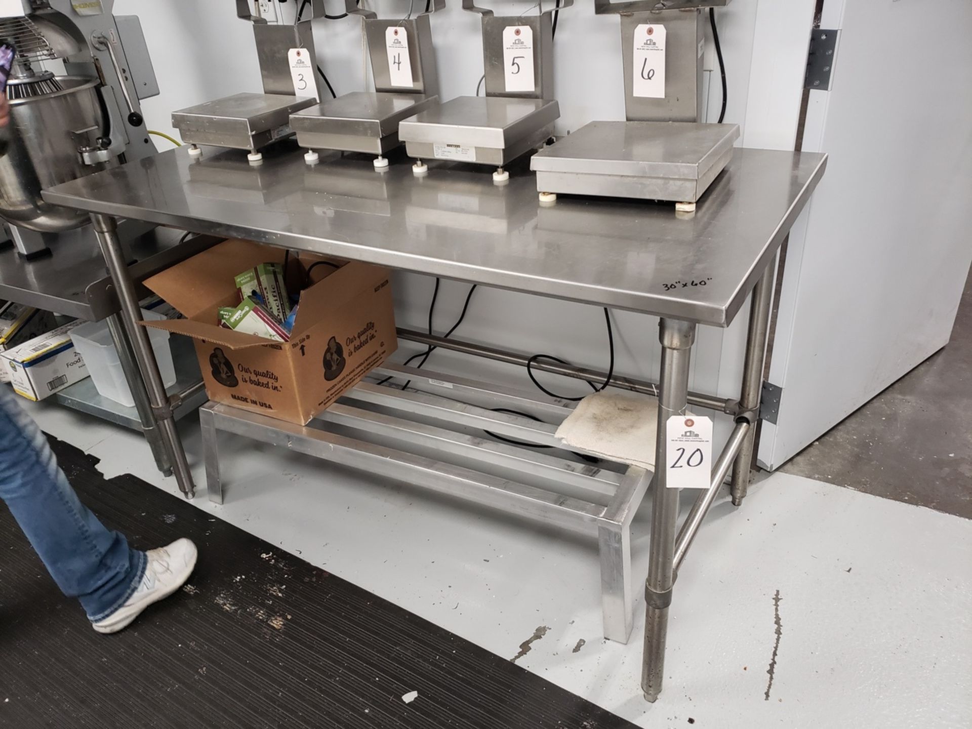 Stainless Steel Table, 30" x 60" | Rig Fee: $25