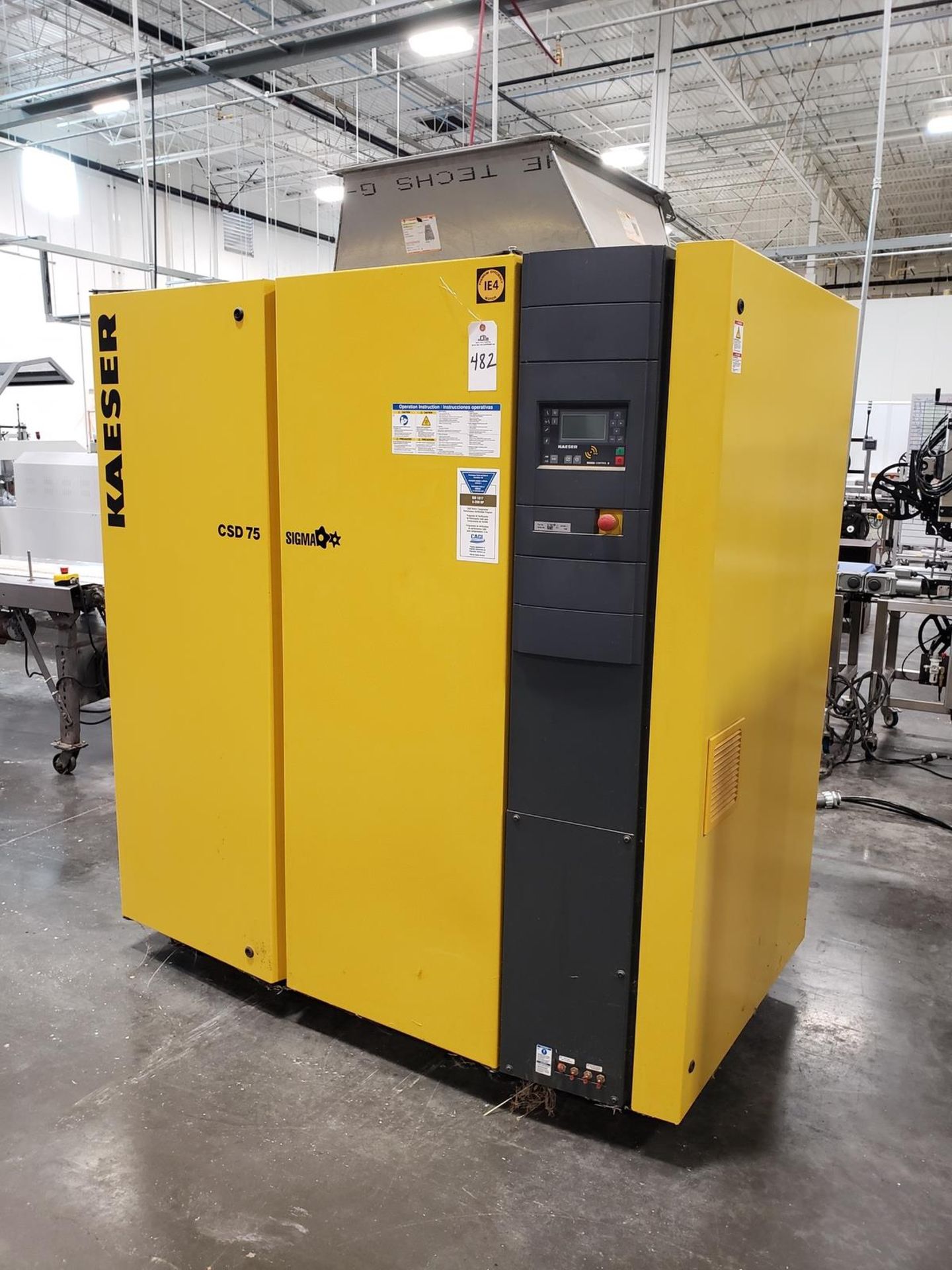 2018 Kaeser Air Compressor, M# CSD 75, (Purchased as Backup and Believed to be Unuse | Rig Fee: $450