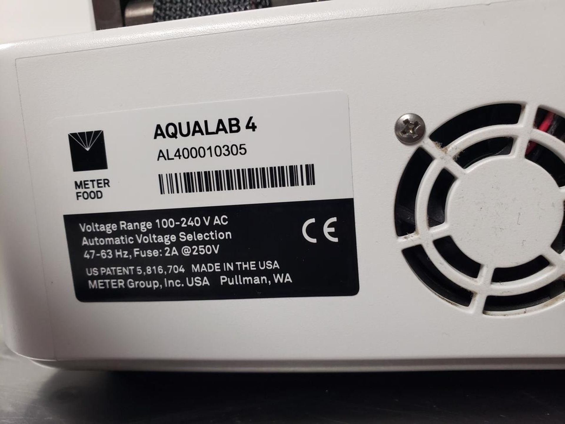 Meter Foos Water Activity Meter, M# AQUALAB 4TE, S/N AL400010305 | Rig Fee: $15 - Image 2 of 2