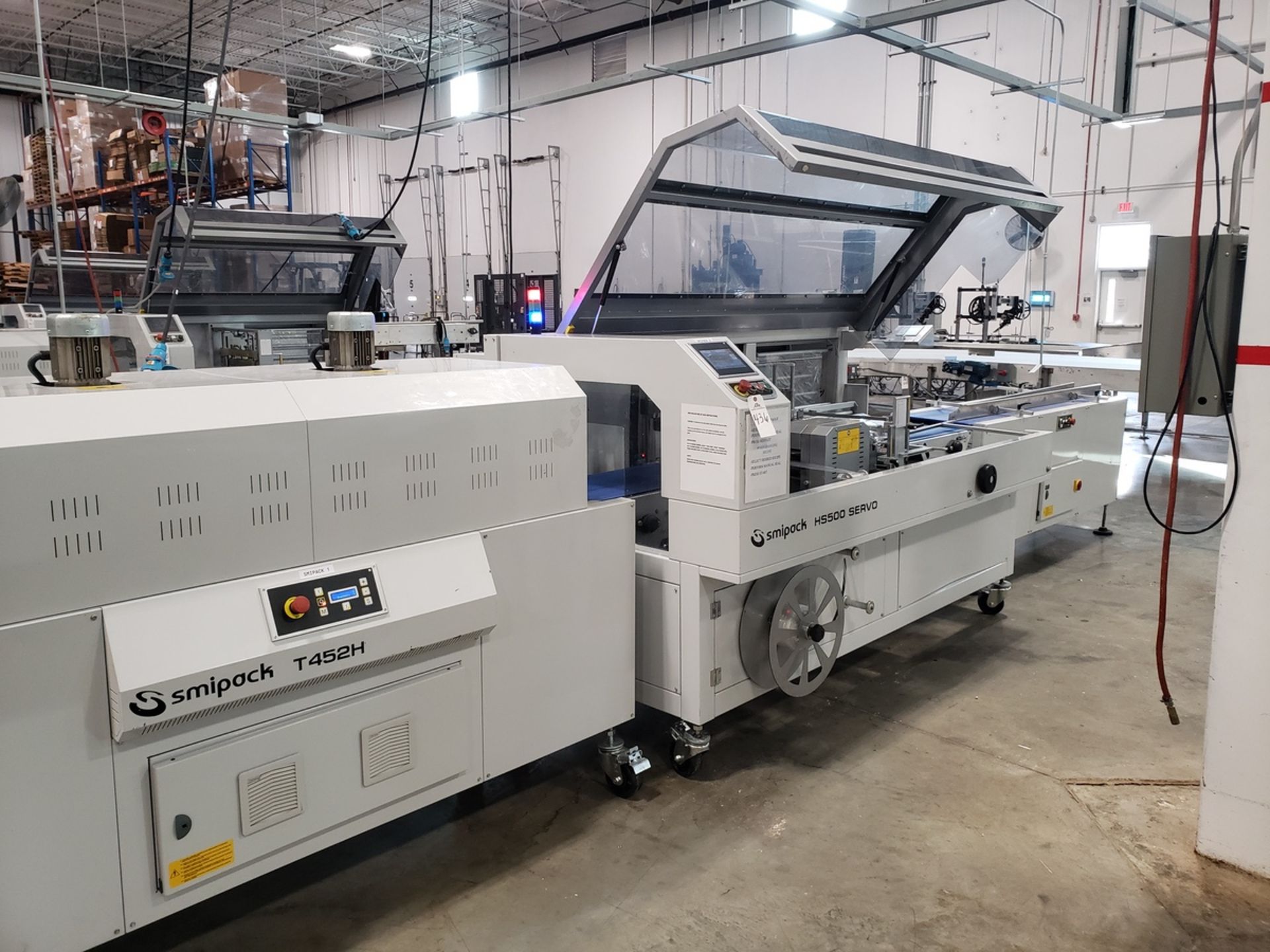 2019 SMIPack Horizontal Flow / Shrink Wrapper, M# HS500 Servo, S/N 65008, W/ T452H S | Rig Fee: $450