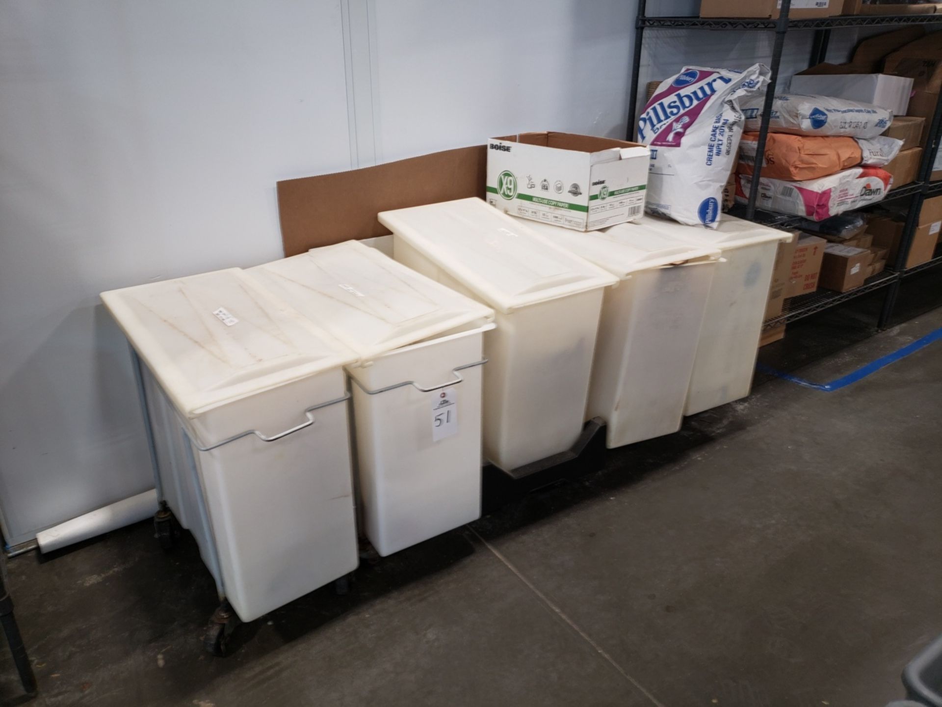 Lot of (5) Ingredient Bins | Rig Fee: $25