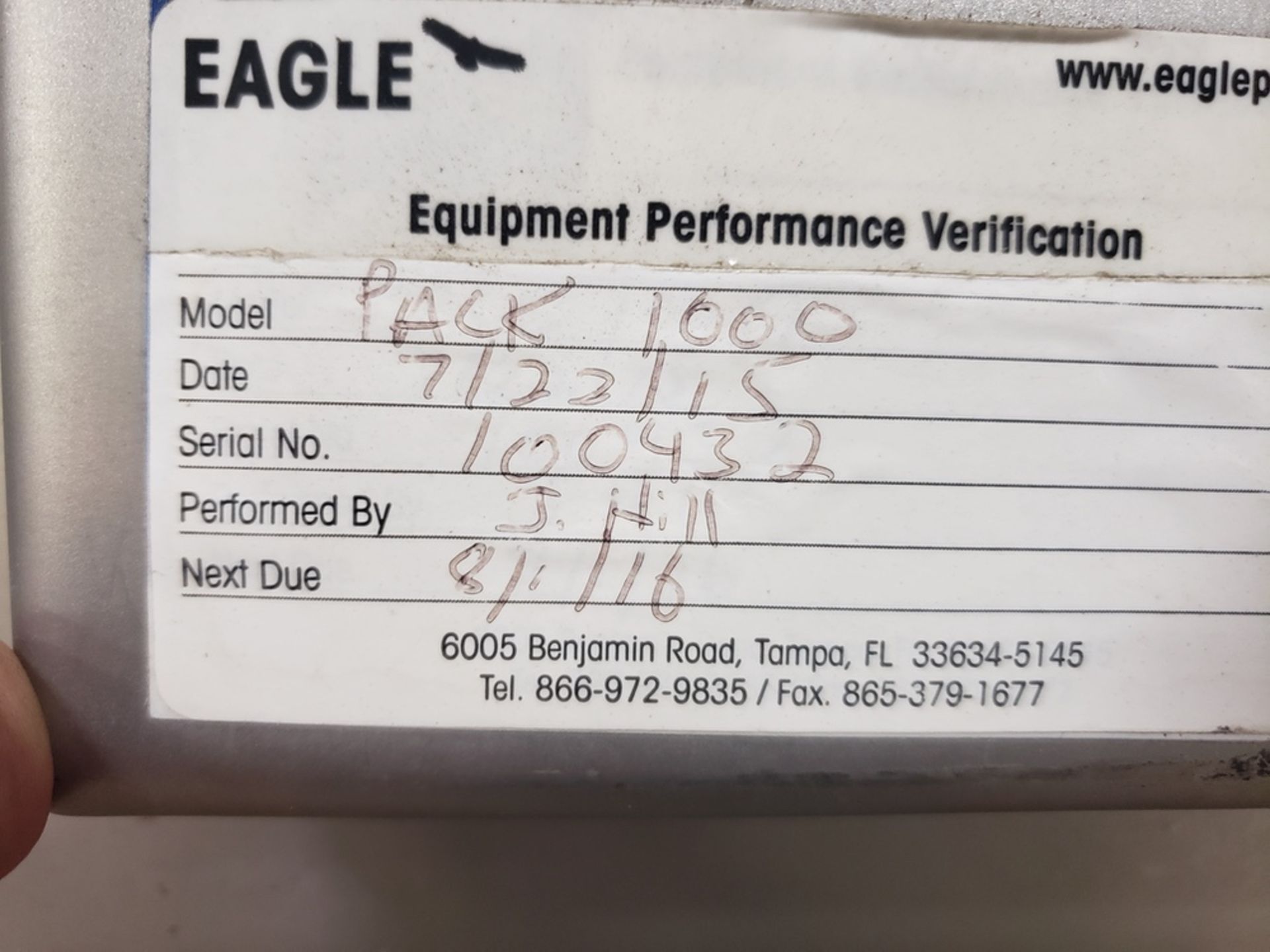 Eagle X-Ray System, M# Pack 1000, S/N 100432 | Rig Fee $200 - Image 2 of 3