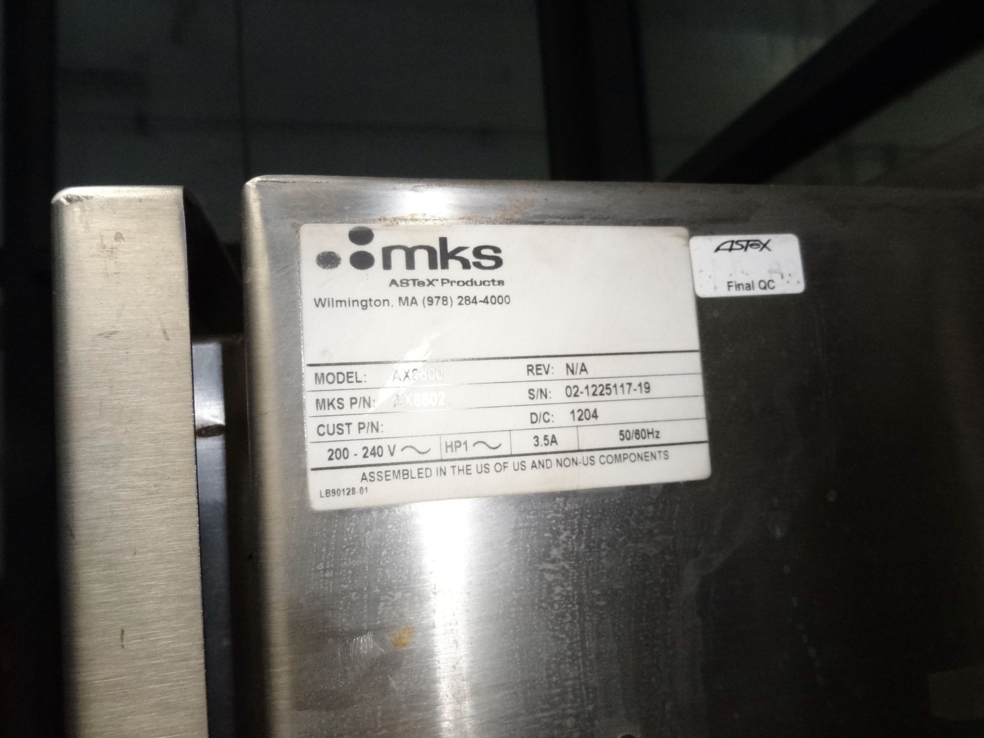 MKS AX8800 Dual Ozone Generation System | Rig Fee: $200 - Image 3 of 6