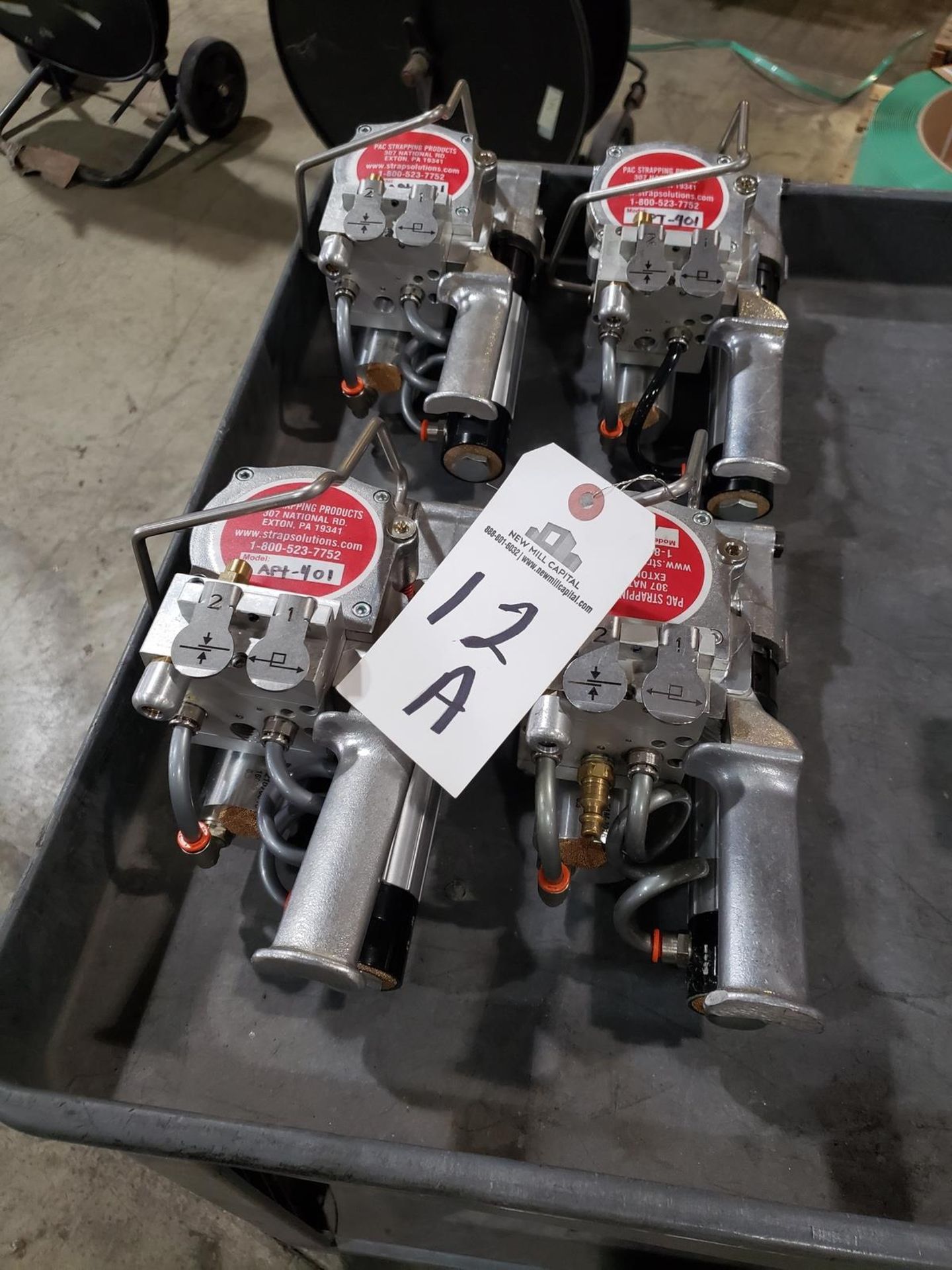 Lot of (4) PAC Pneumatic Strapping Tools, M# APT-401 | Rig Fee $50