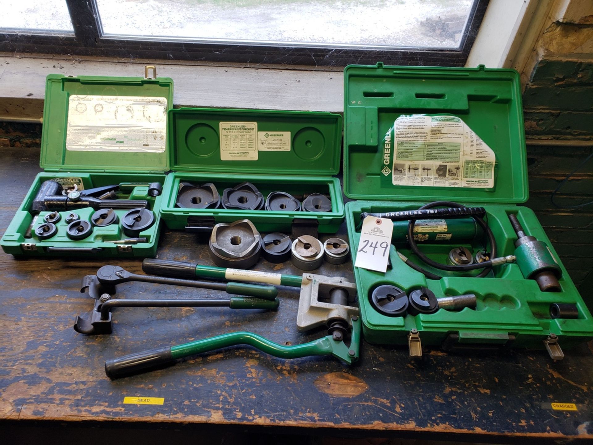 Lot of Greenlee Knockout Punch Sets W/Tools | Rig Fee $50