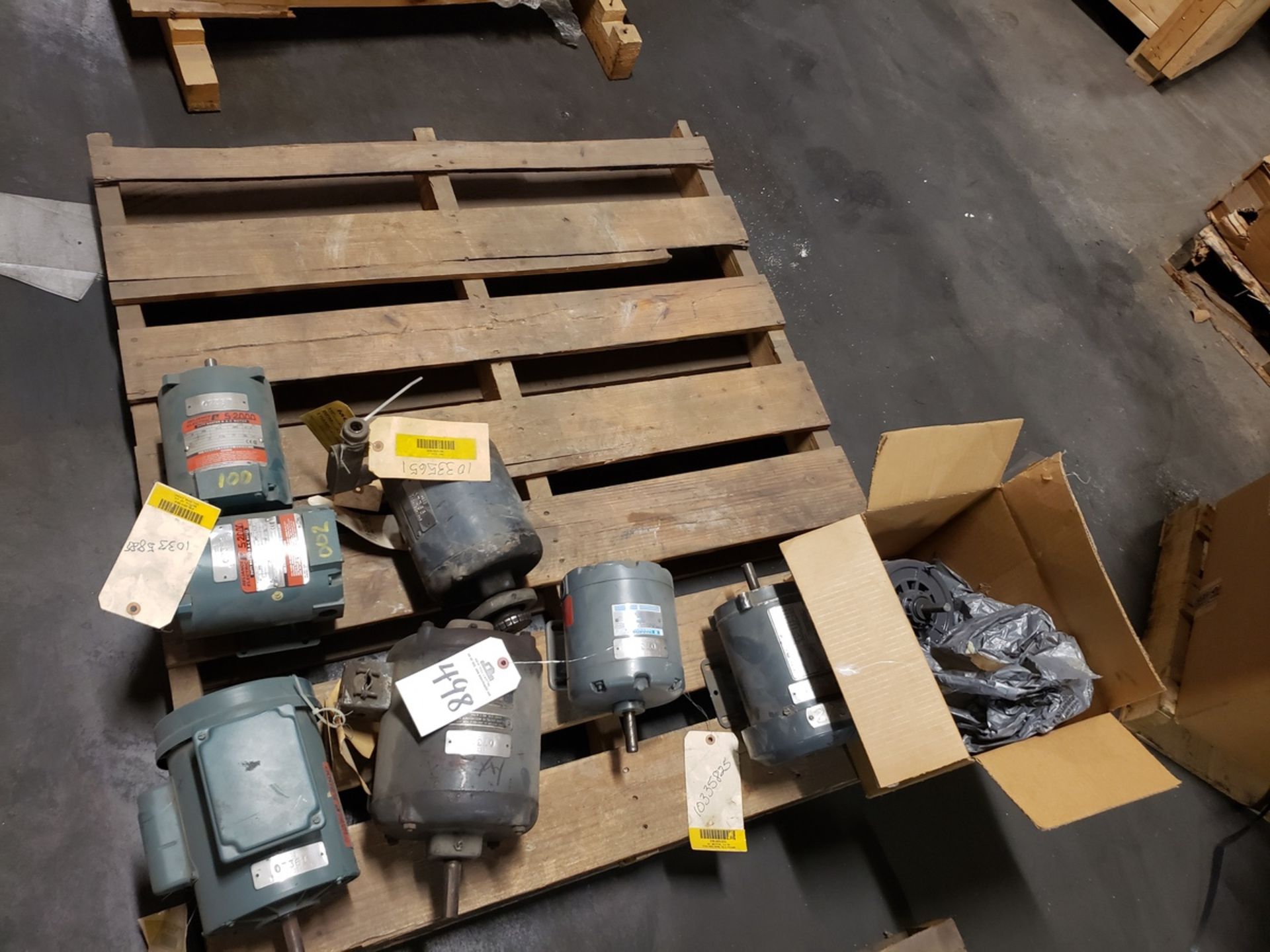 Pallet Lot Spare Parts, Electric Motors | Rig Fee $125