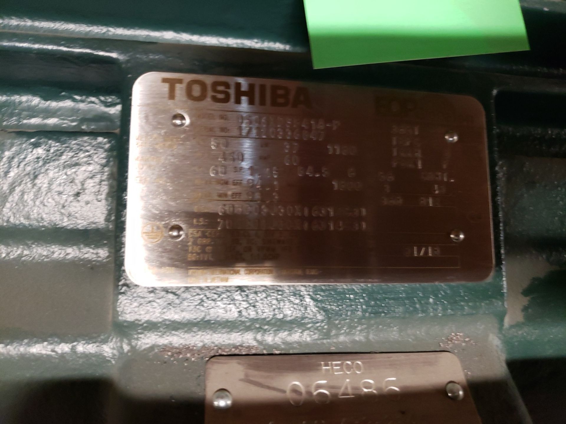Toshiba Motor, 50 HP, 365T Frame | Rig Fee $125 - Image 2 of 3